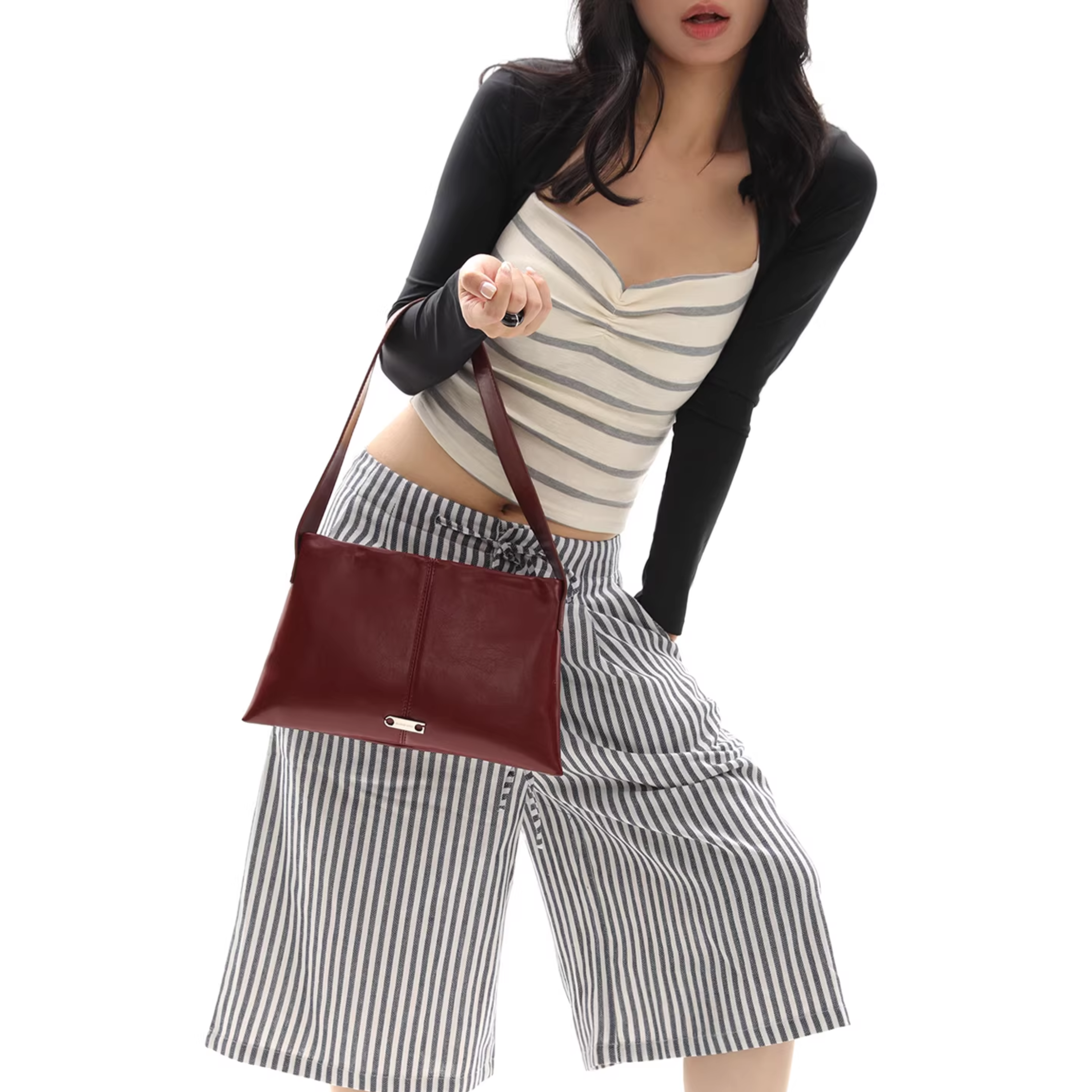 CLEAR POCKET SHOULDER BAG