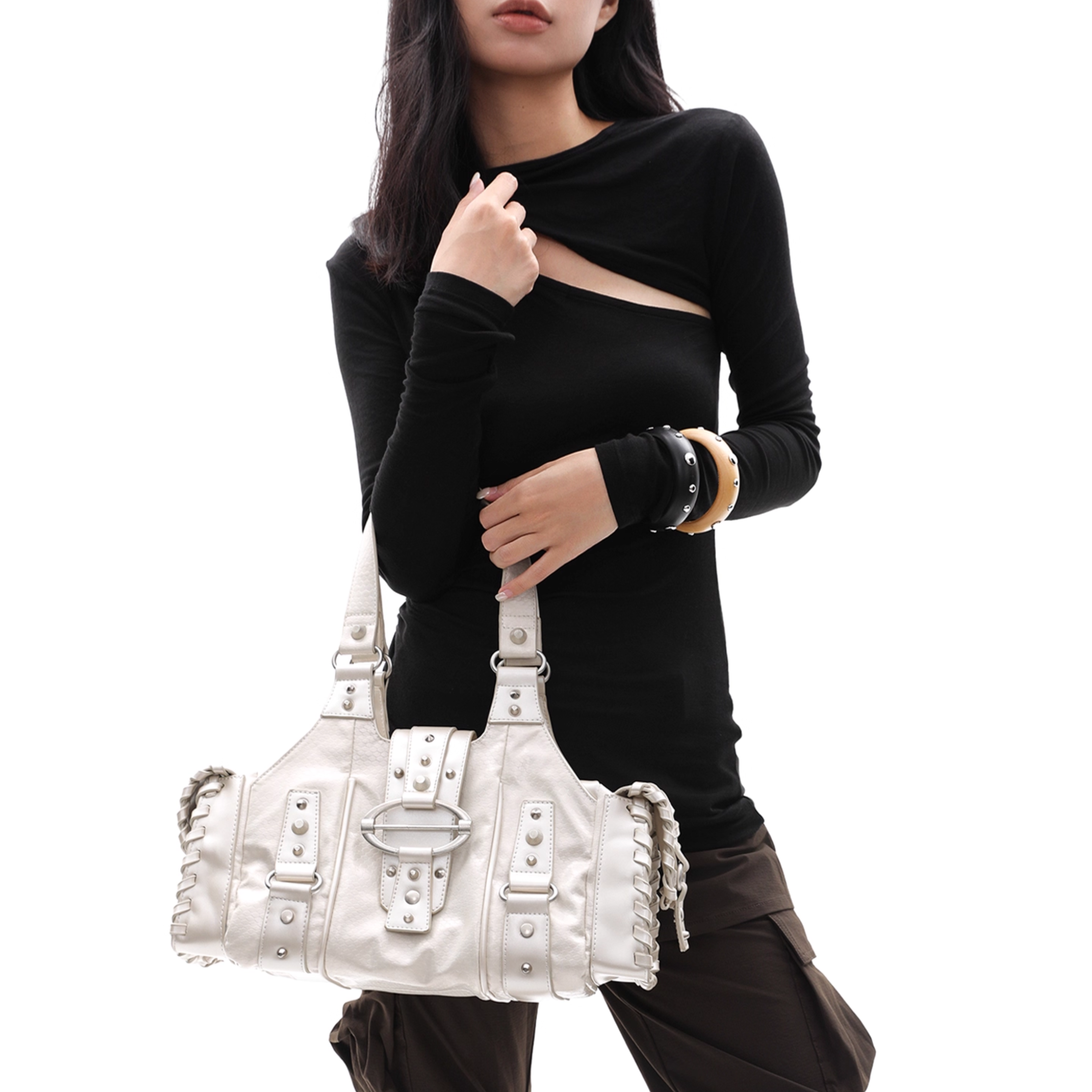 RIVET BELT BUCKLE BAG