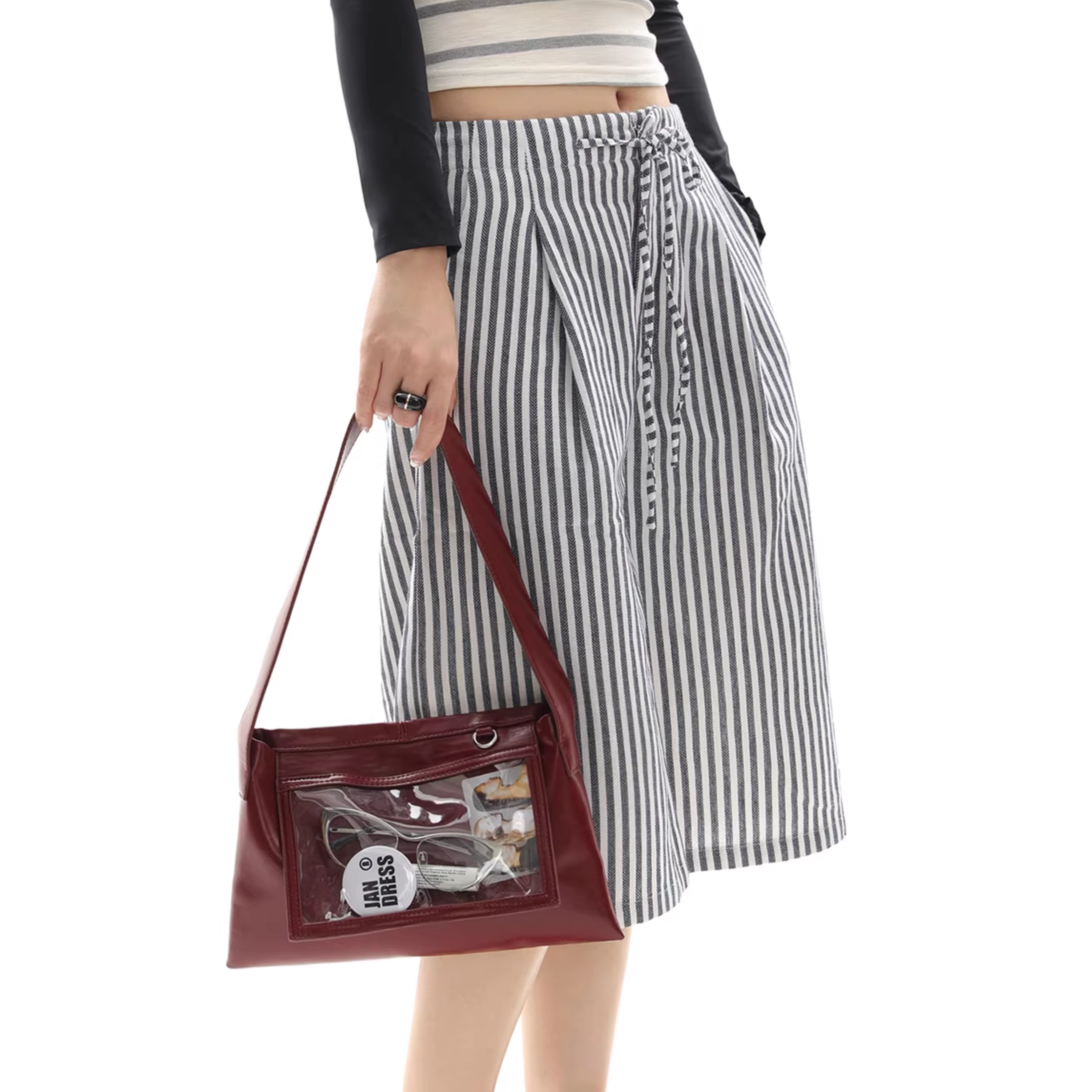 CLEAR POCKET SHOULDER BAG