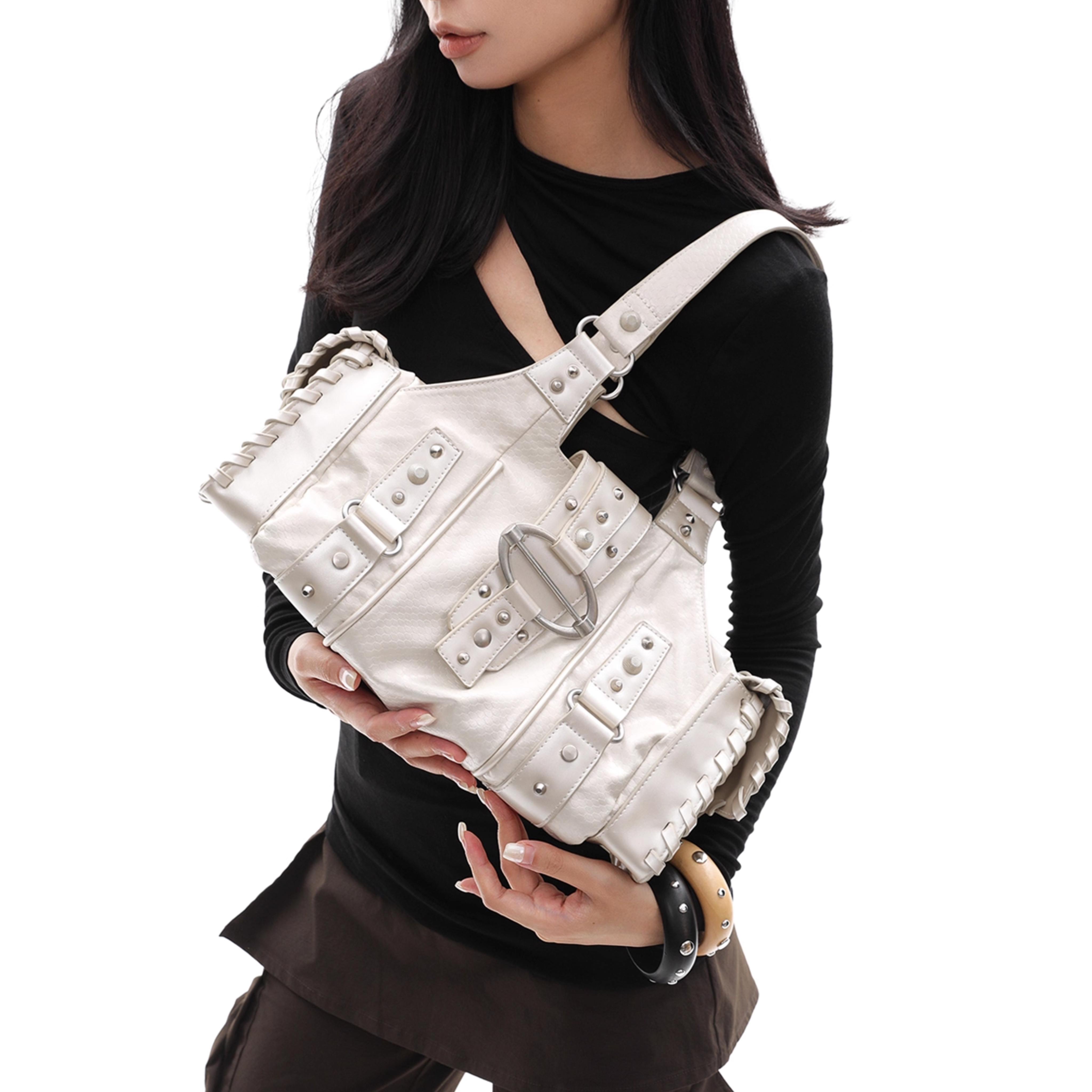 RIVET BELT BUCKLE BAG