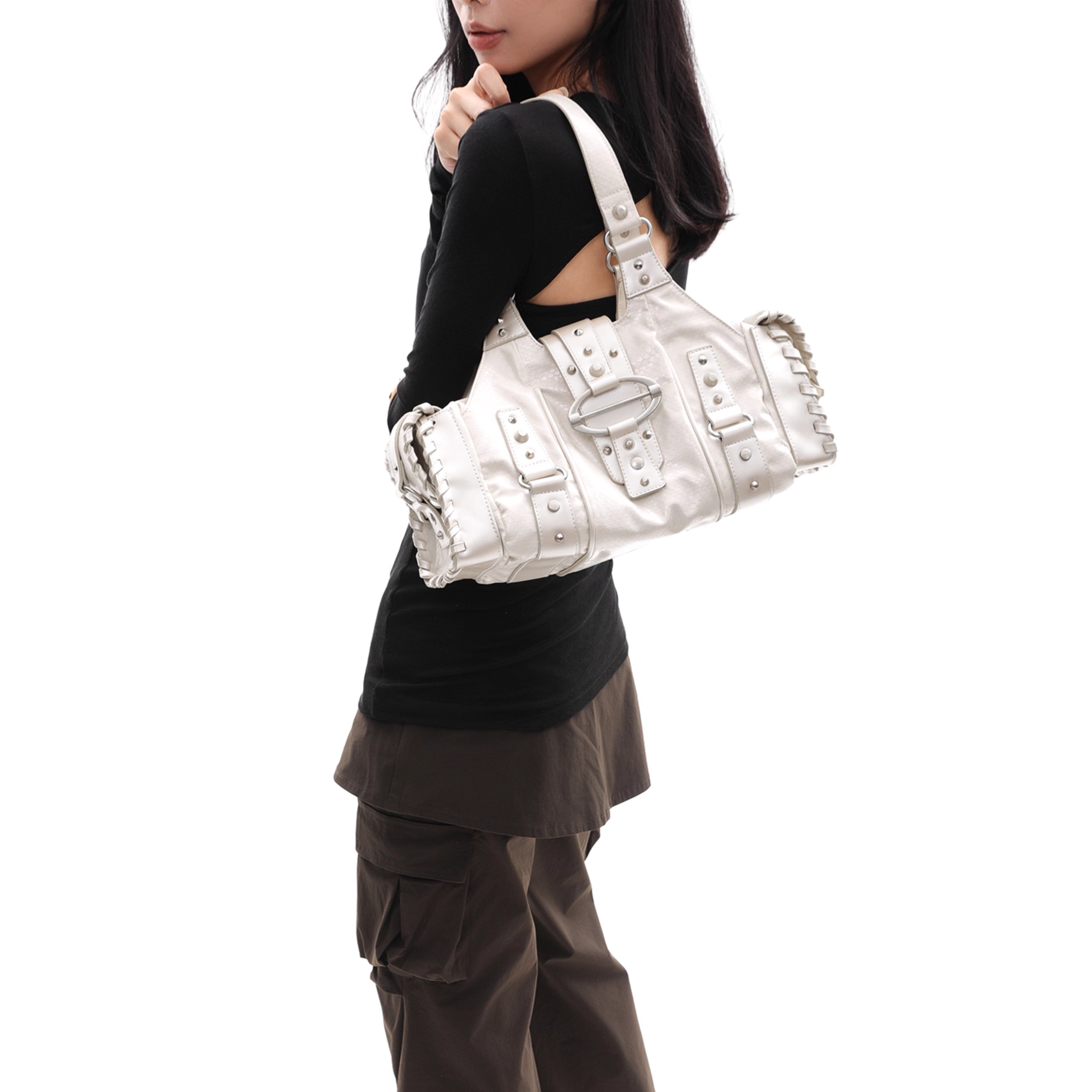 RIVET BELT BUCKLE BAG