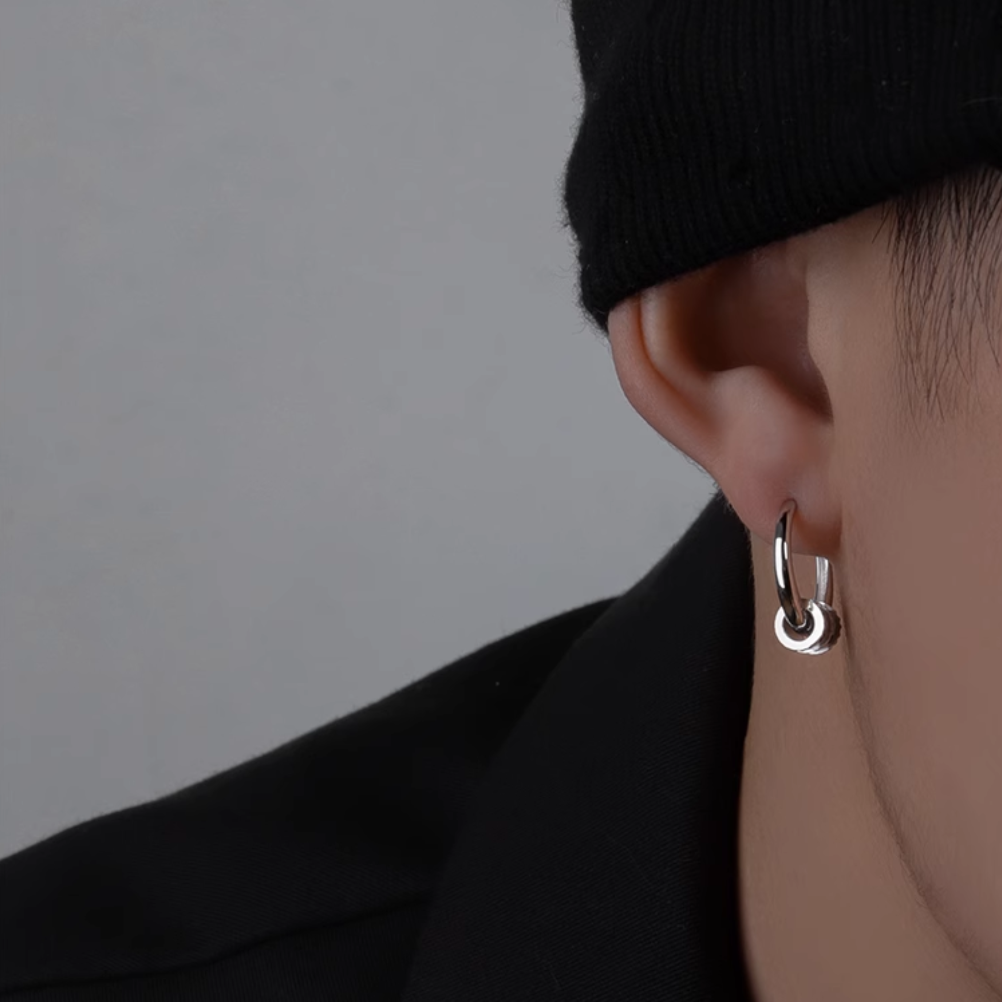 S925 HOOP LOCK PIERCE