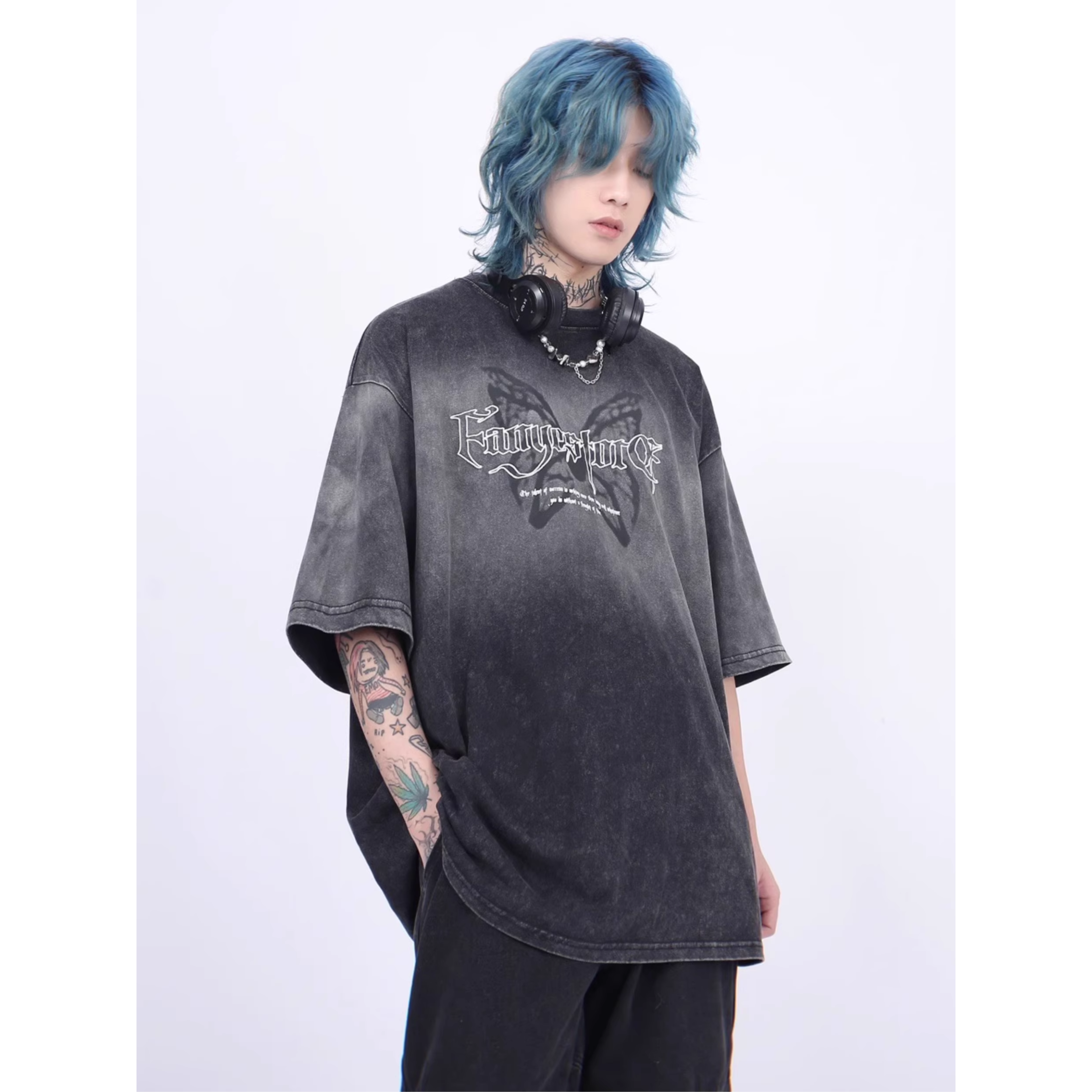 Grunge Fade Butterfly Tee