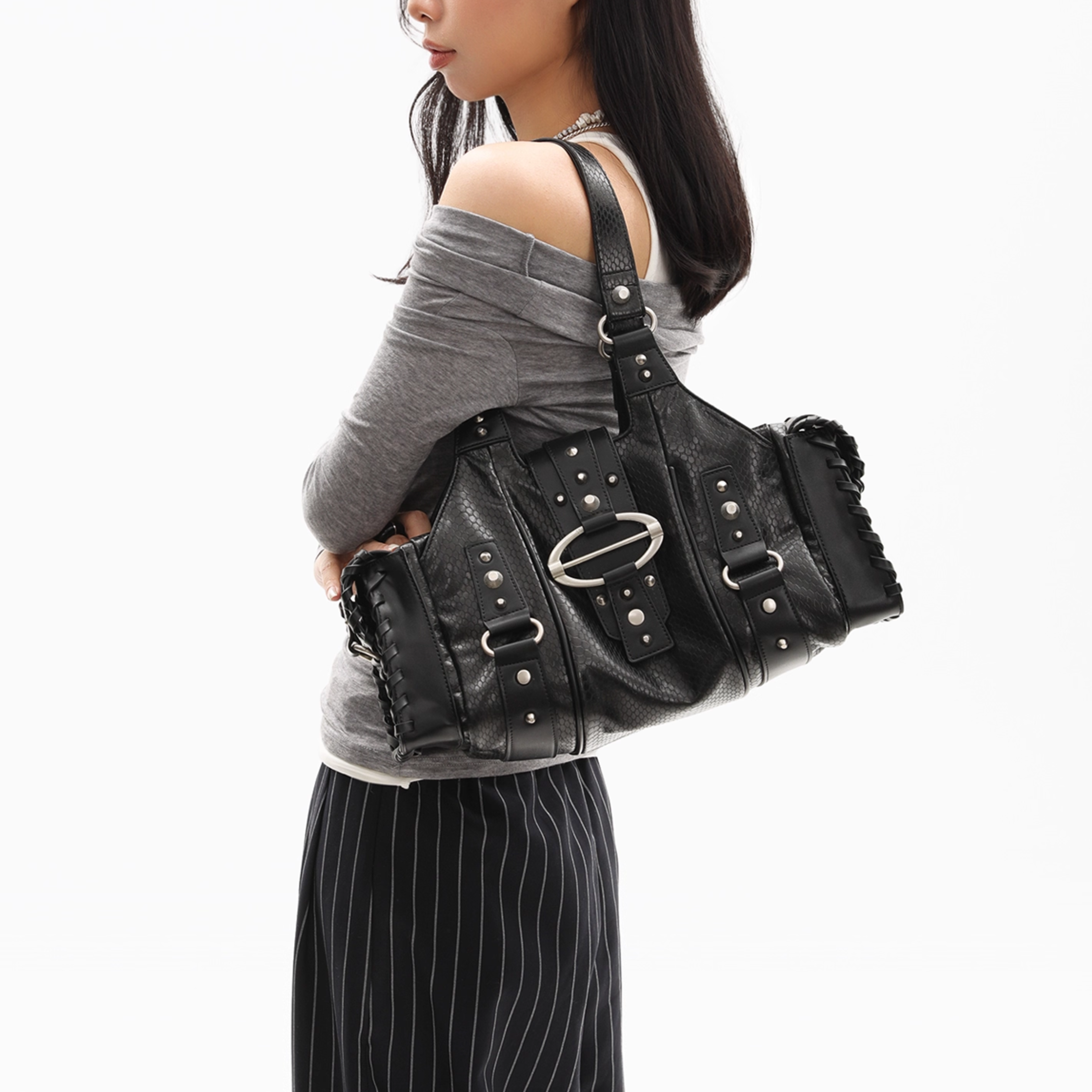 RIVET BELT BUCKLE BAG