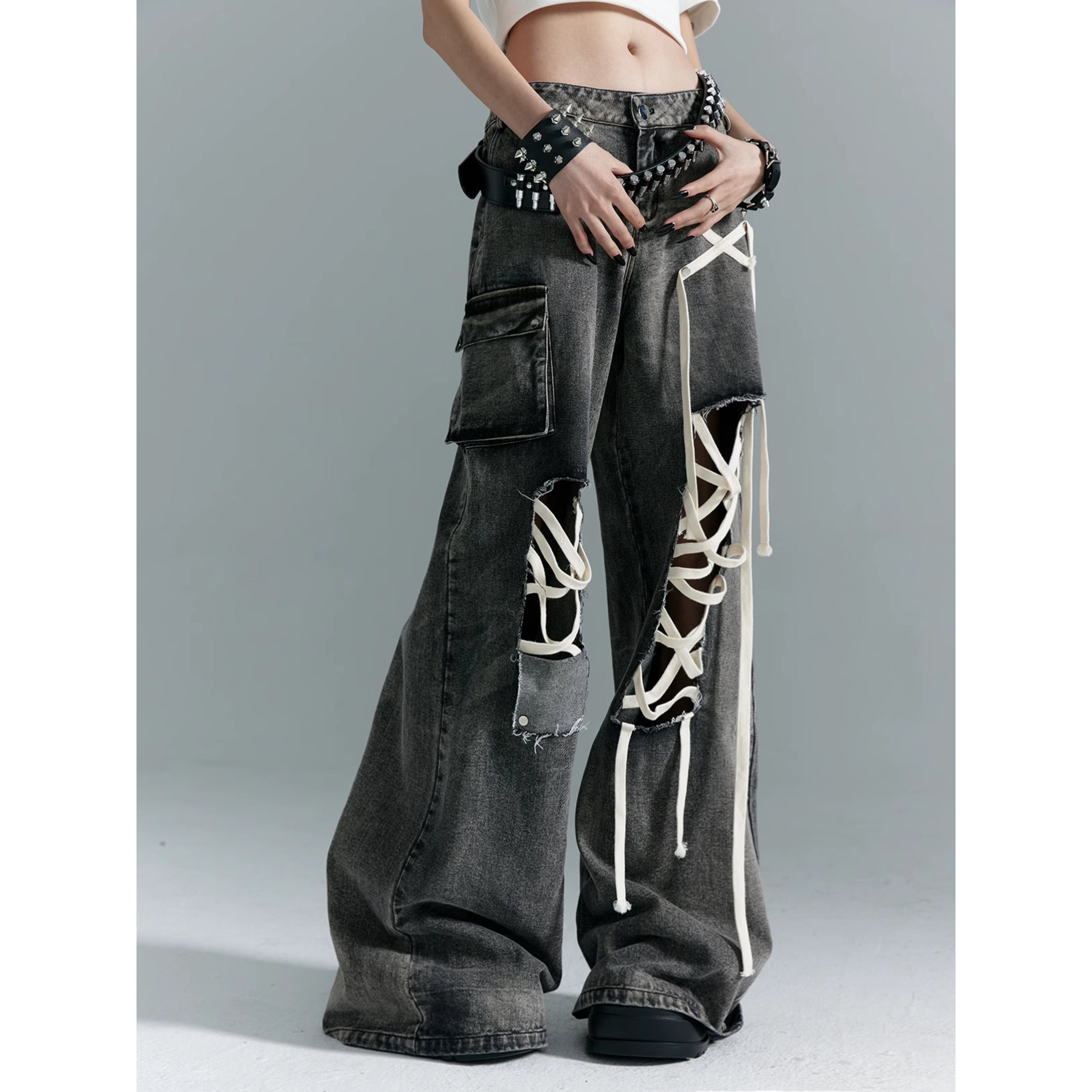 Anarchy Lace Slash Pants