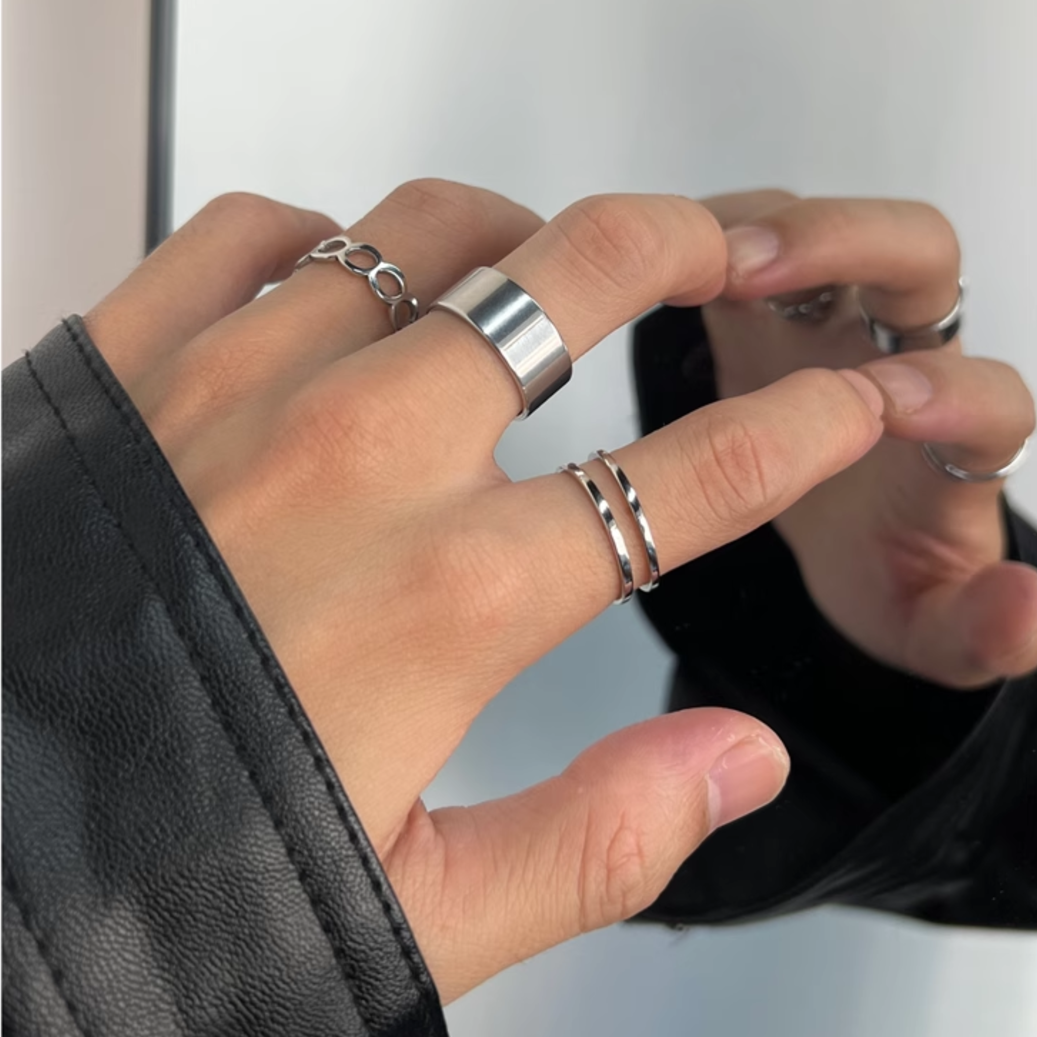 TITANIUM RING 3 SET