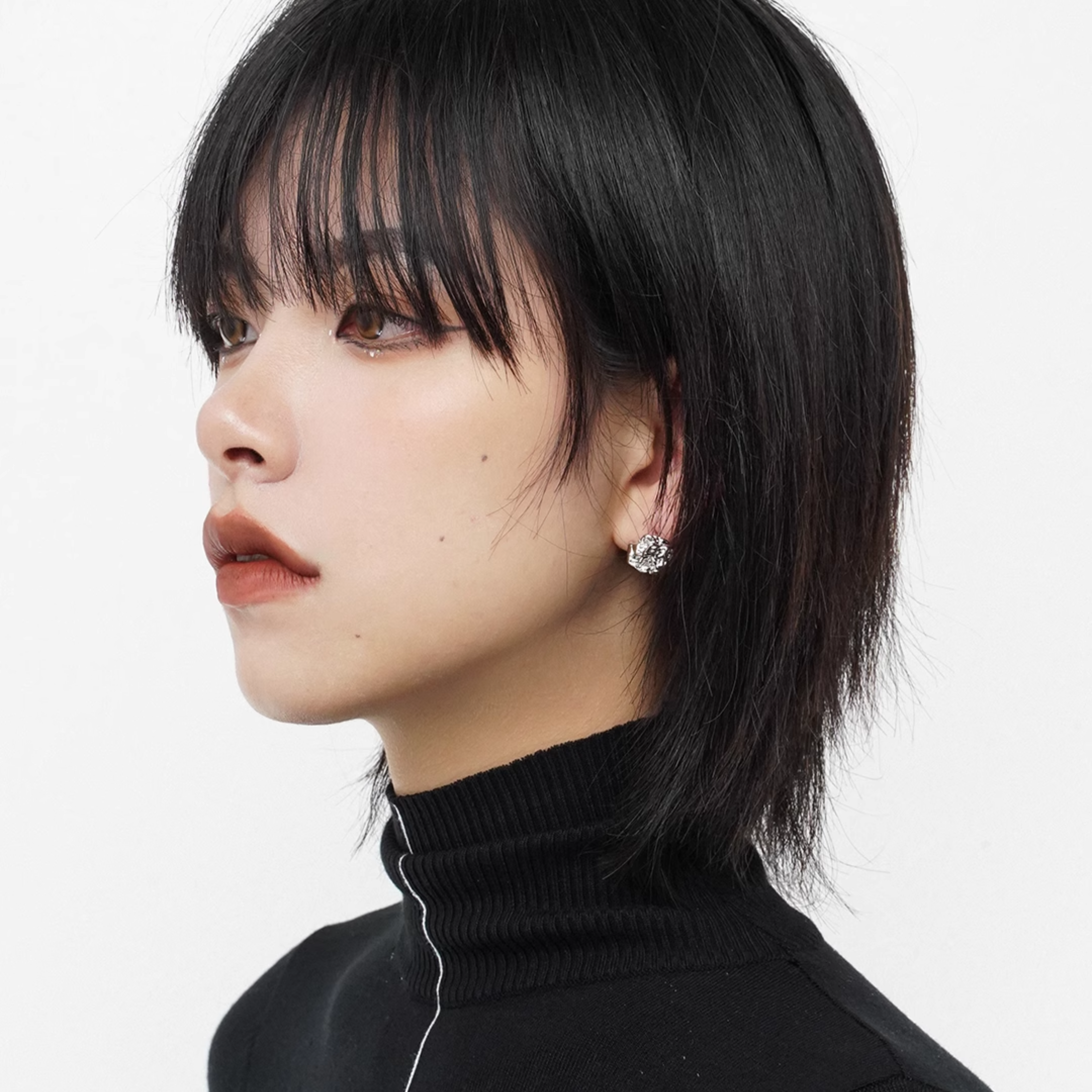 S925 TINY MIRROR PIERCE