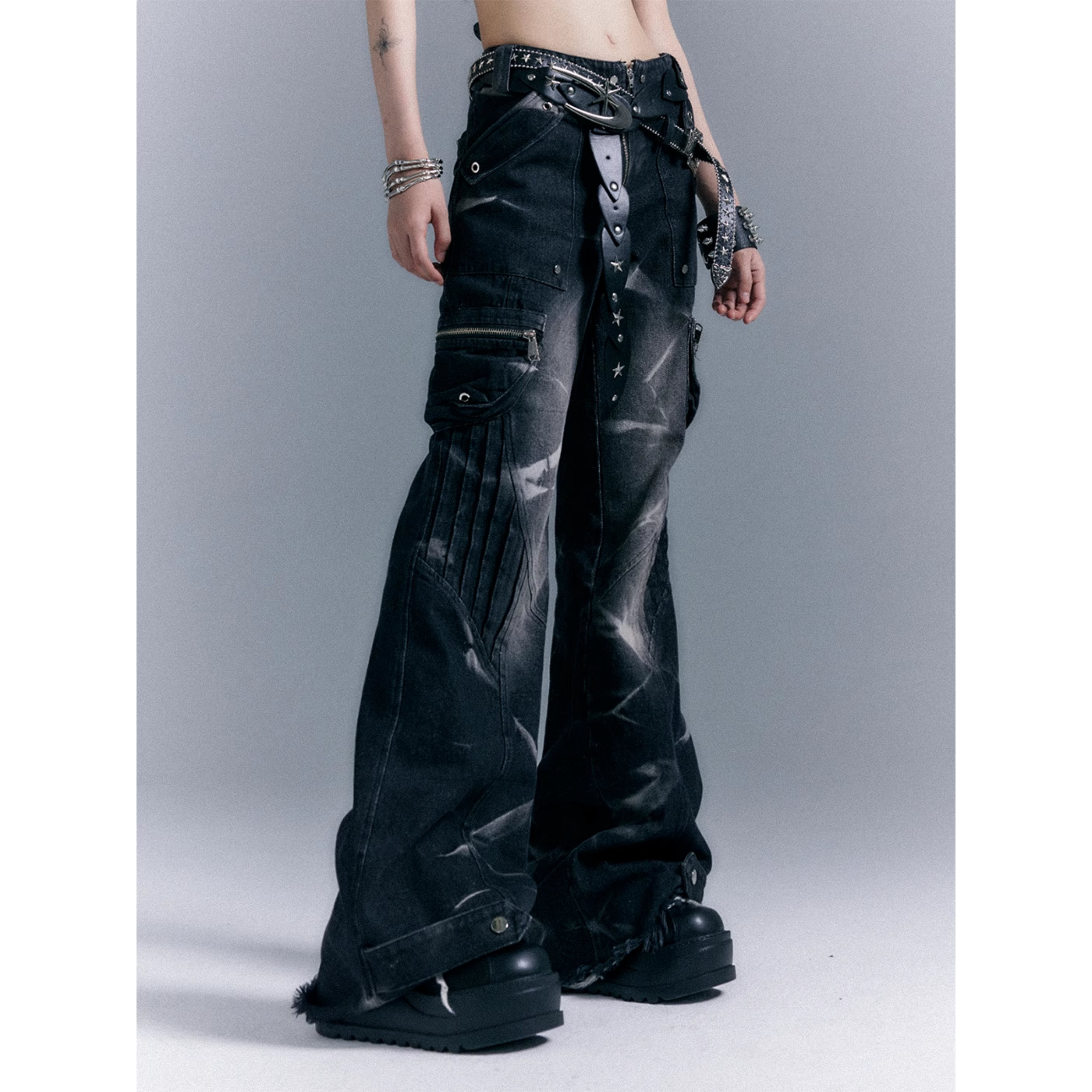 Cyber Eclipse Denim Pants