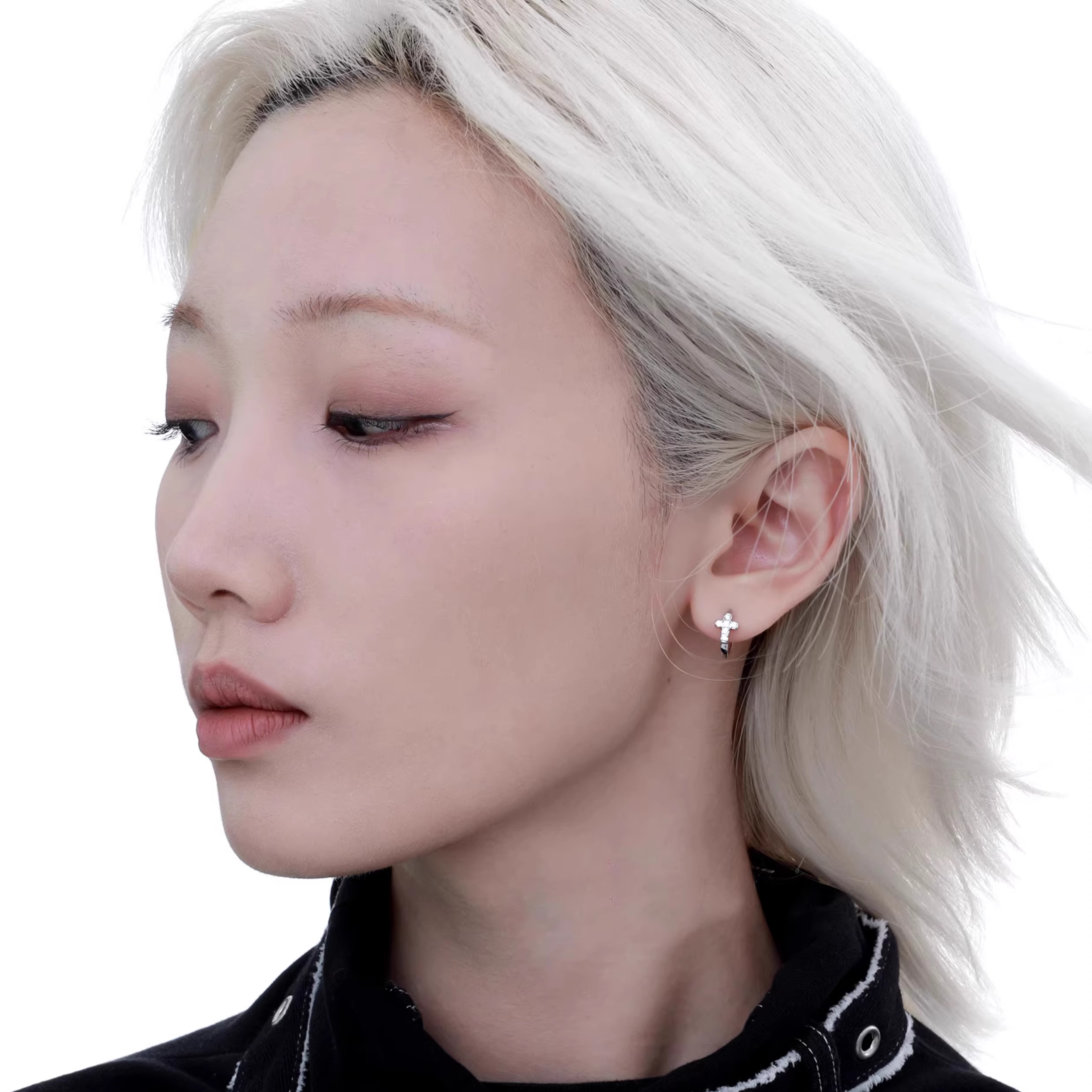 S925 CROSS PIERCE SET