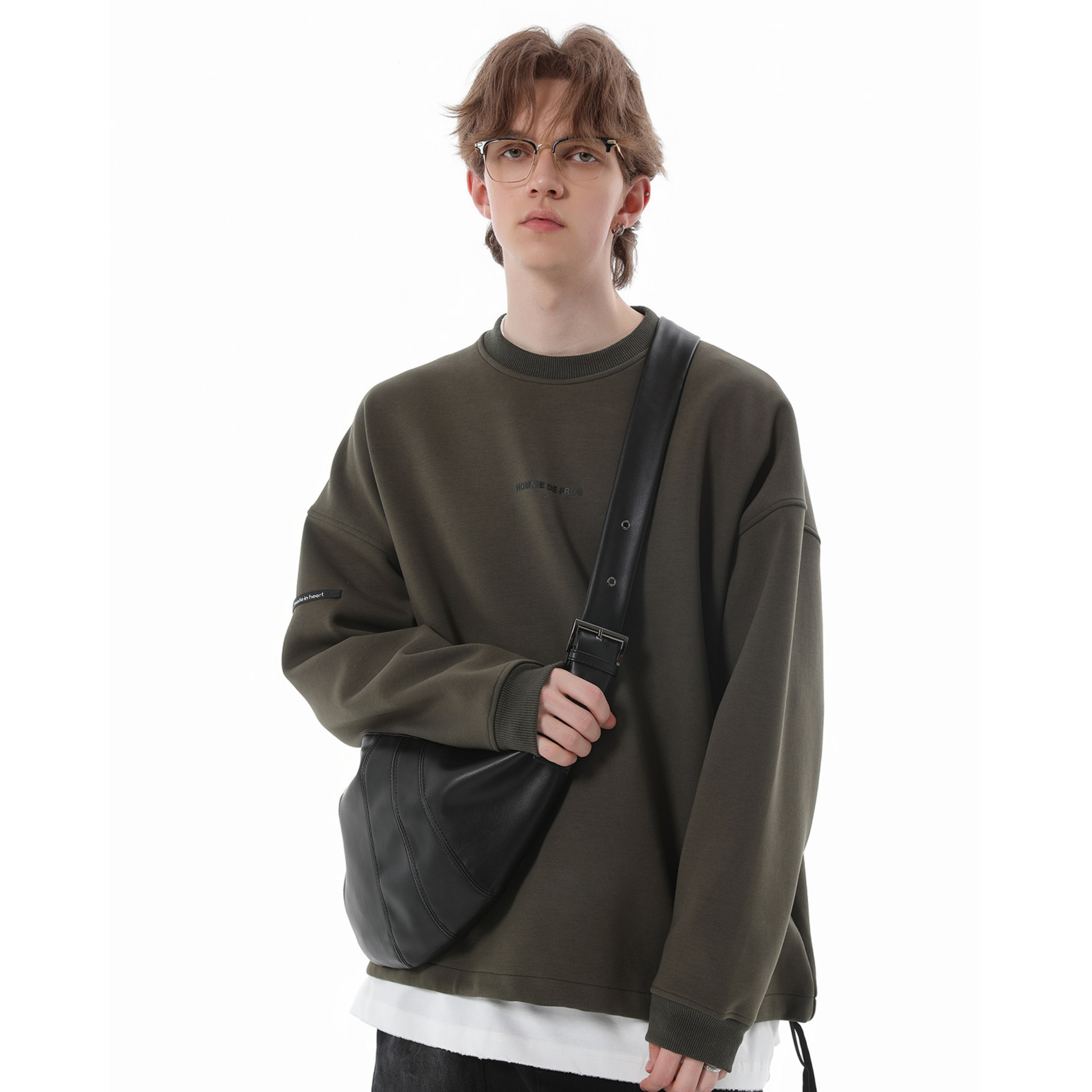 PANEL CURVE SHOULDER BAG
