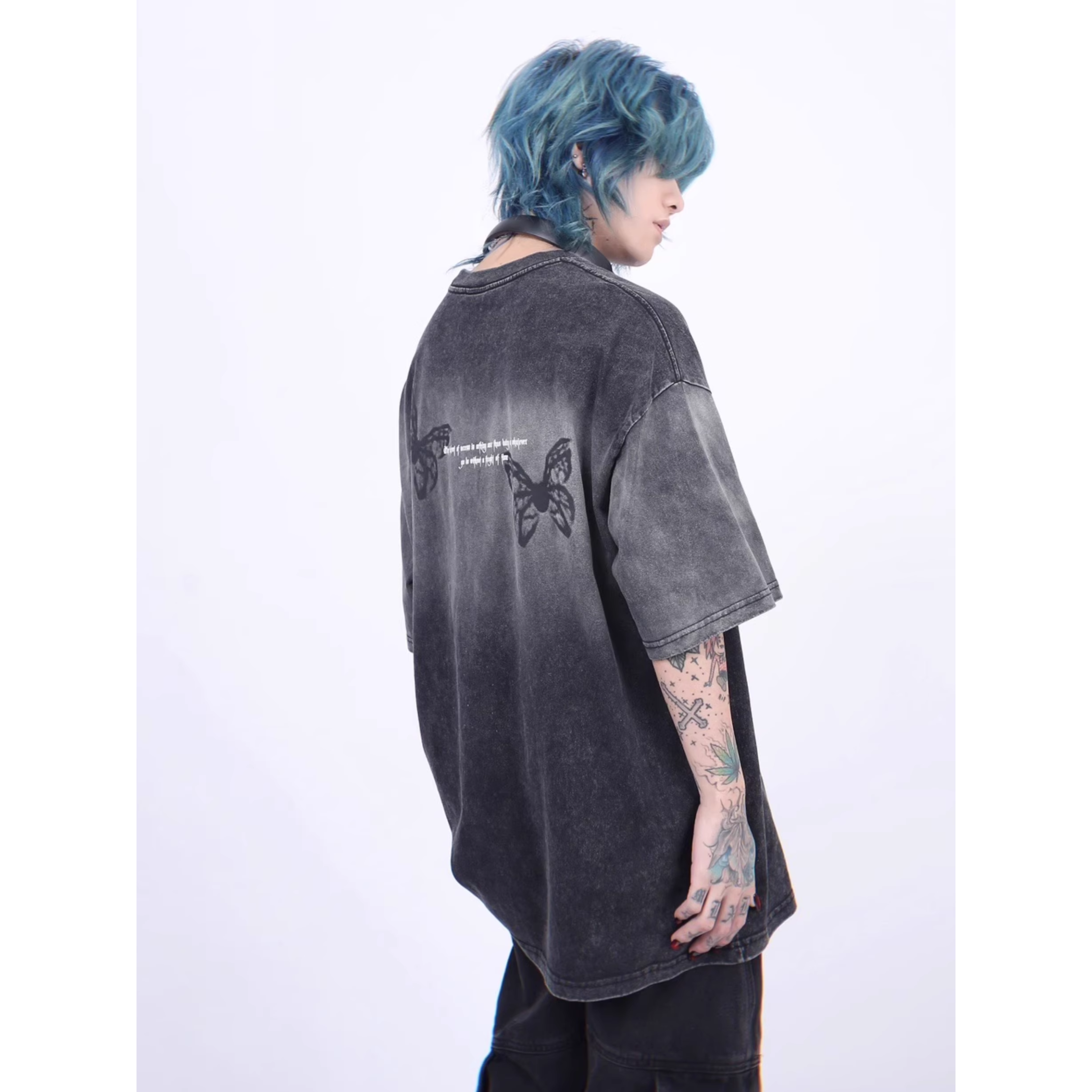 Grunge Fade Butterfly Tee
