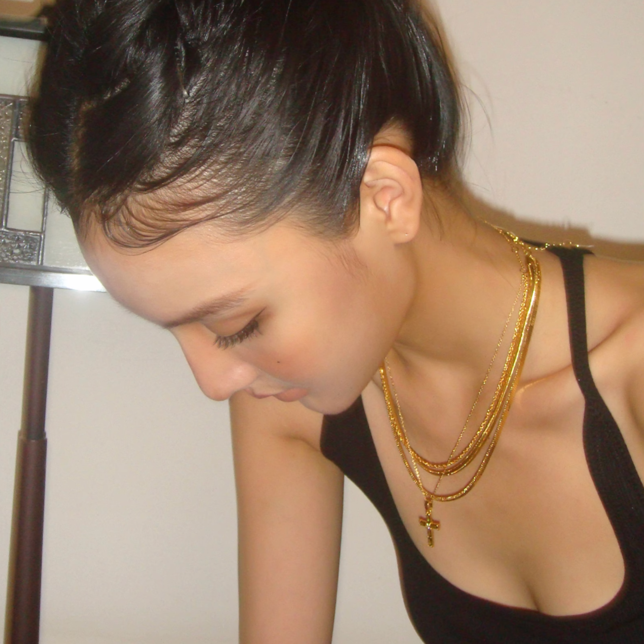 CUBIC ZIRCONIA CROSS NECKLACE