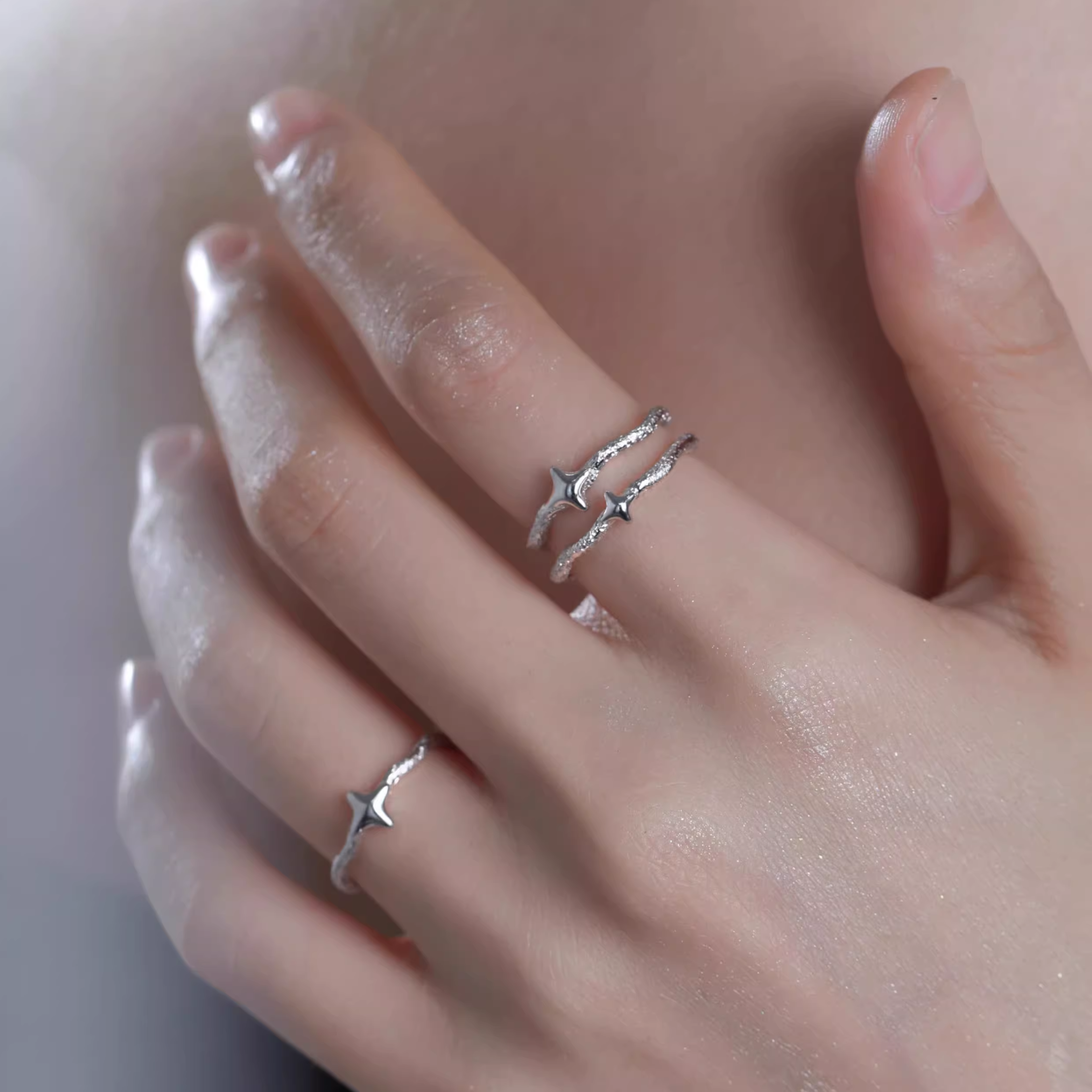 S925 AXIS RING SET