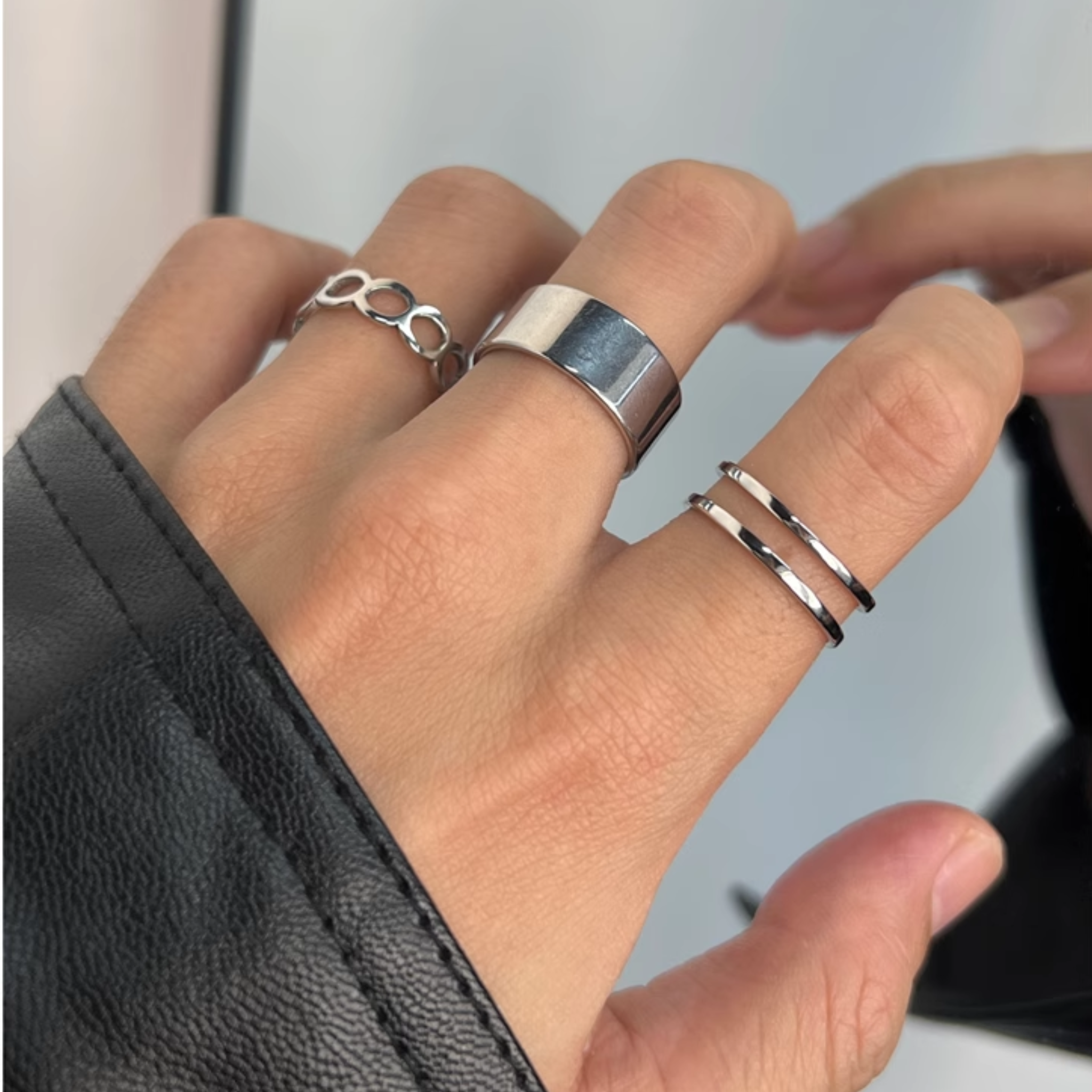 TITANIUM RING 3 SET