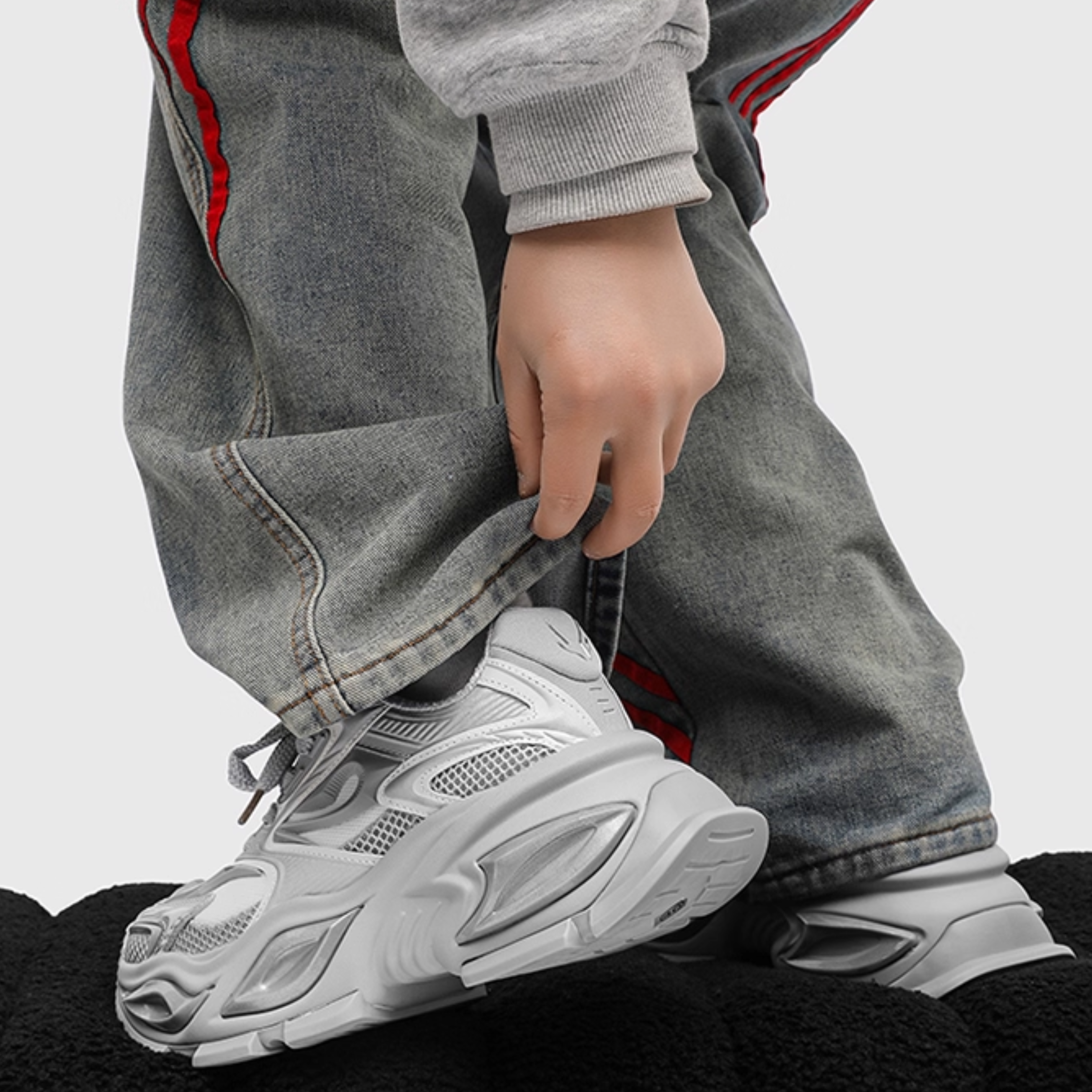 NEO WAVE CHUNKY SNEAKERS / GREY×WHITE