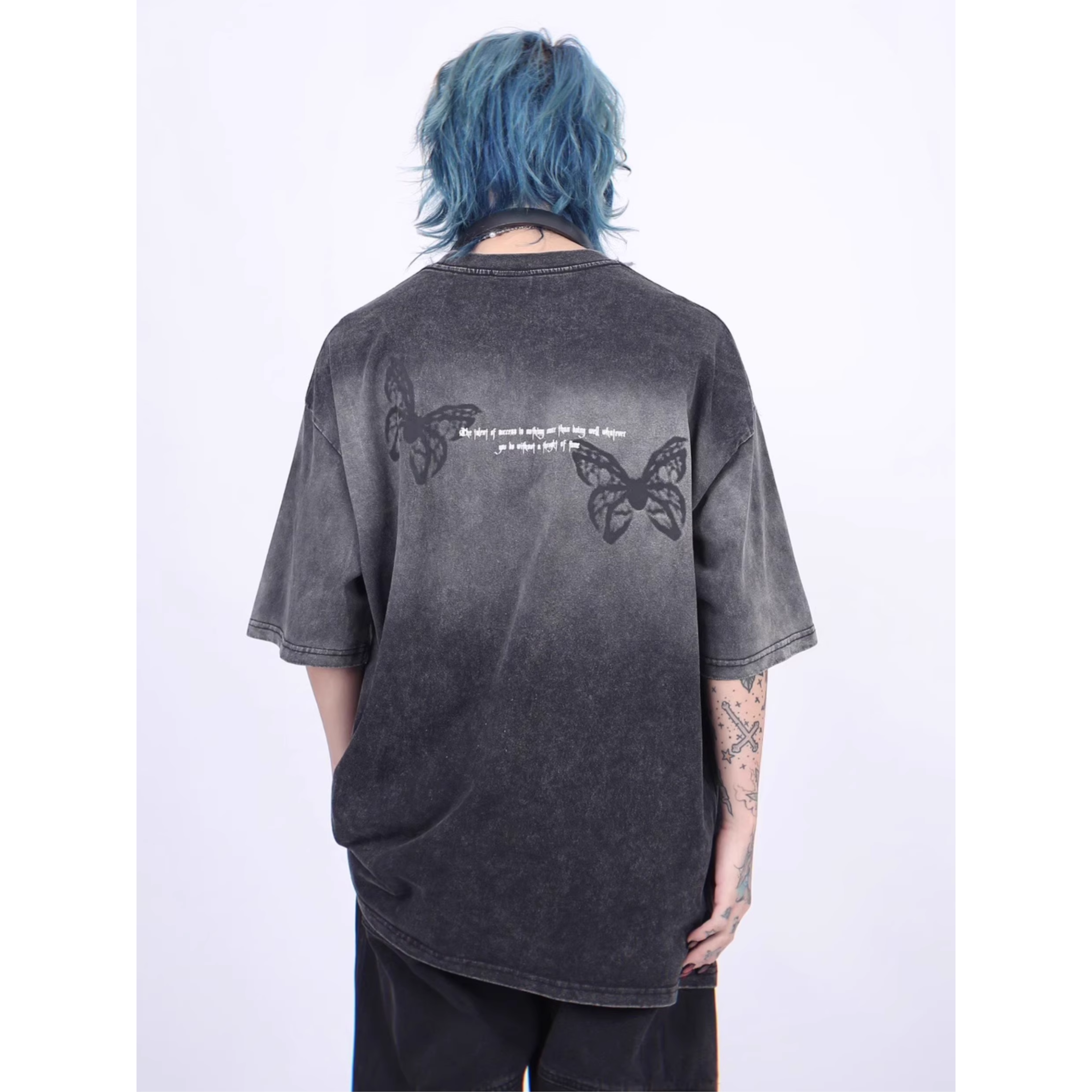 Grunge Fade Butterfly Tee