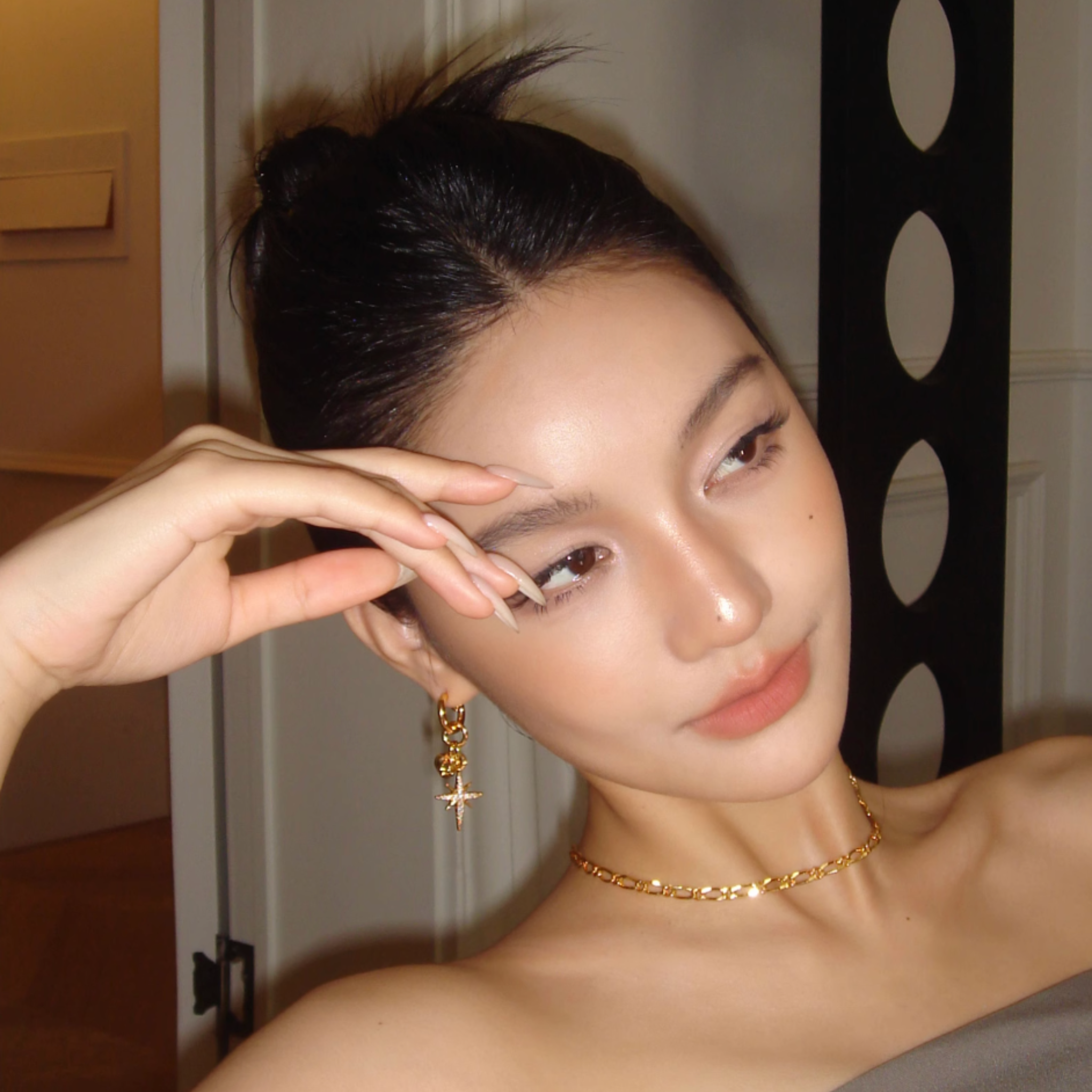 S925 CUBIC ZIRCONIA DIAMOND STAR PIERCE