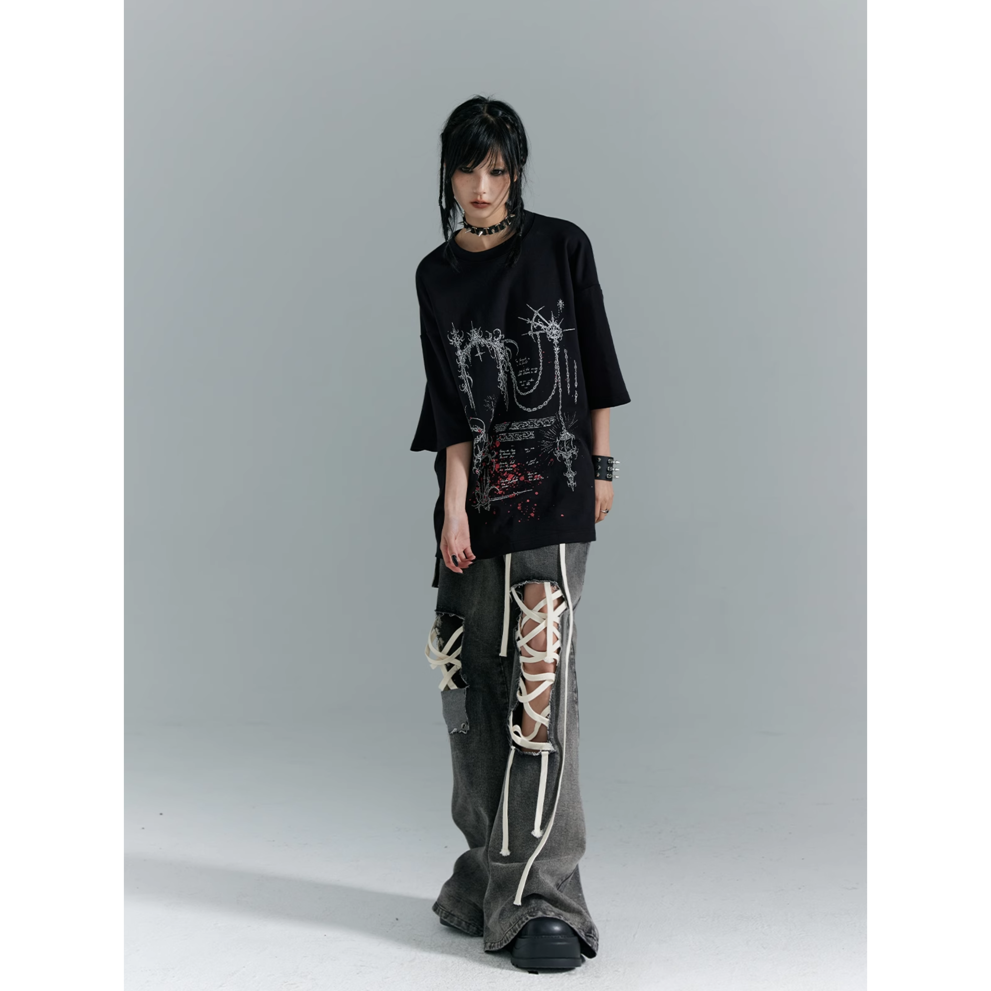 Anarchy Lace Slash Pants