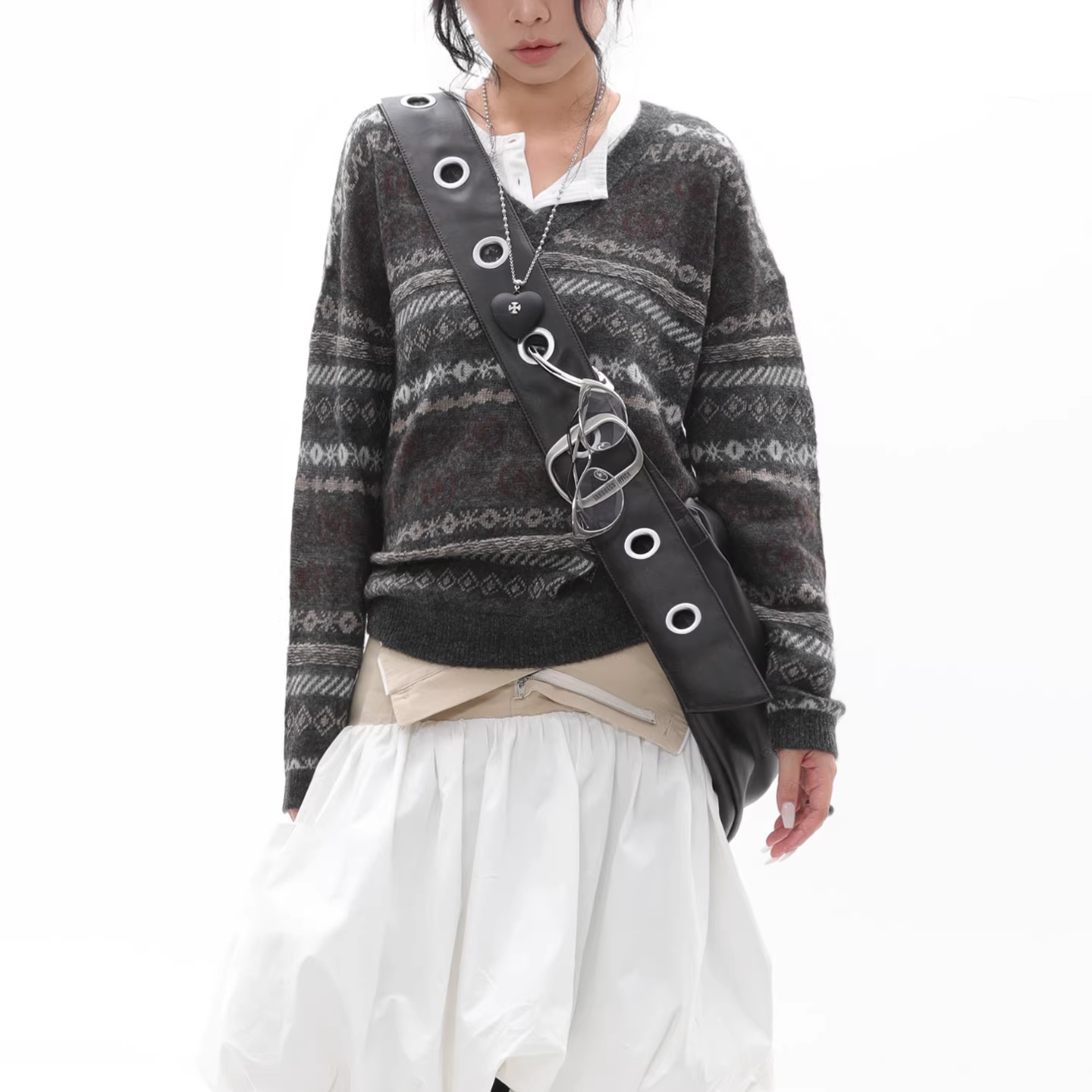 RIVET LOOP SHOULDER BAG