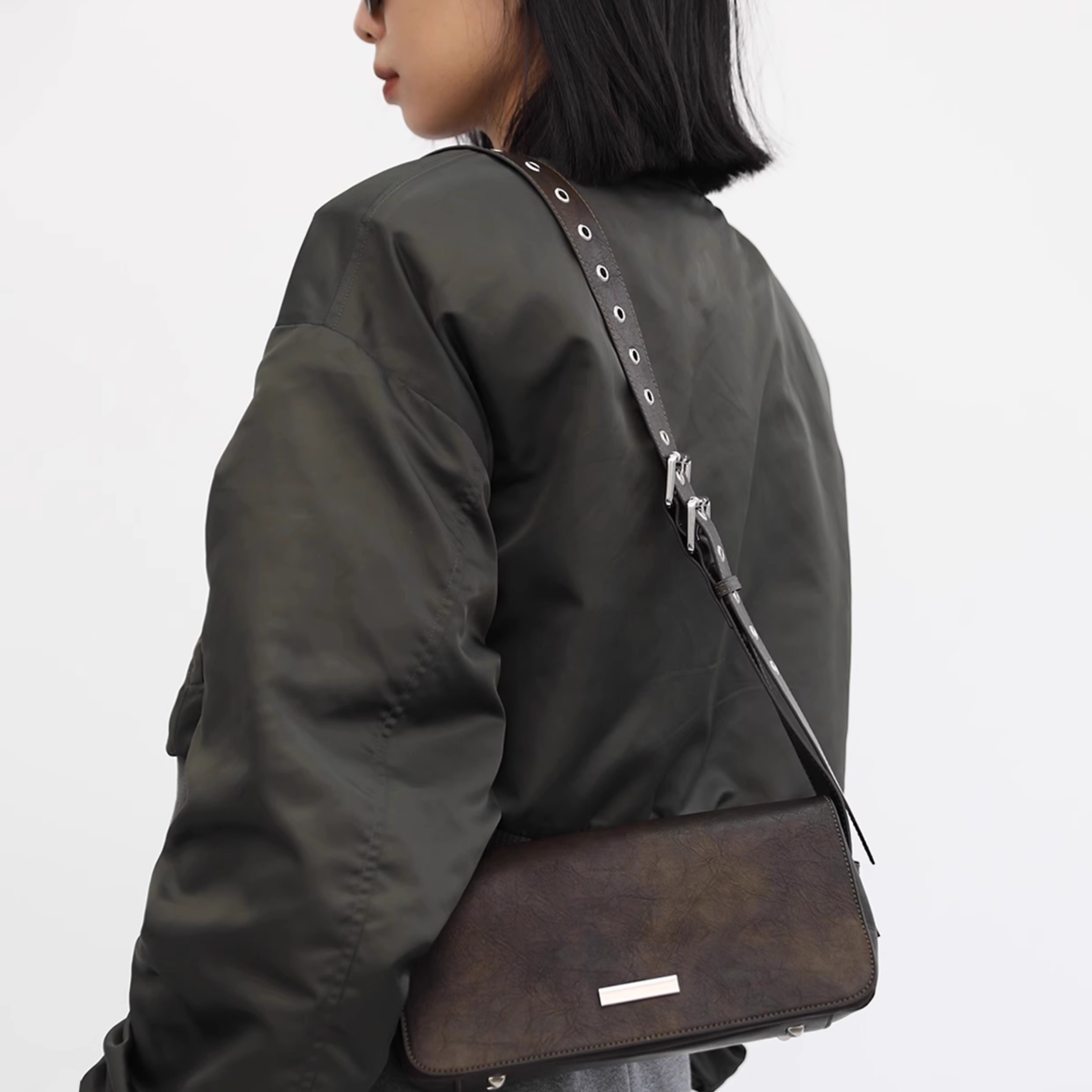 Y2K BELT SQUARE BAG