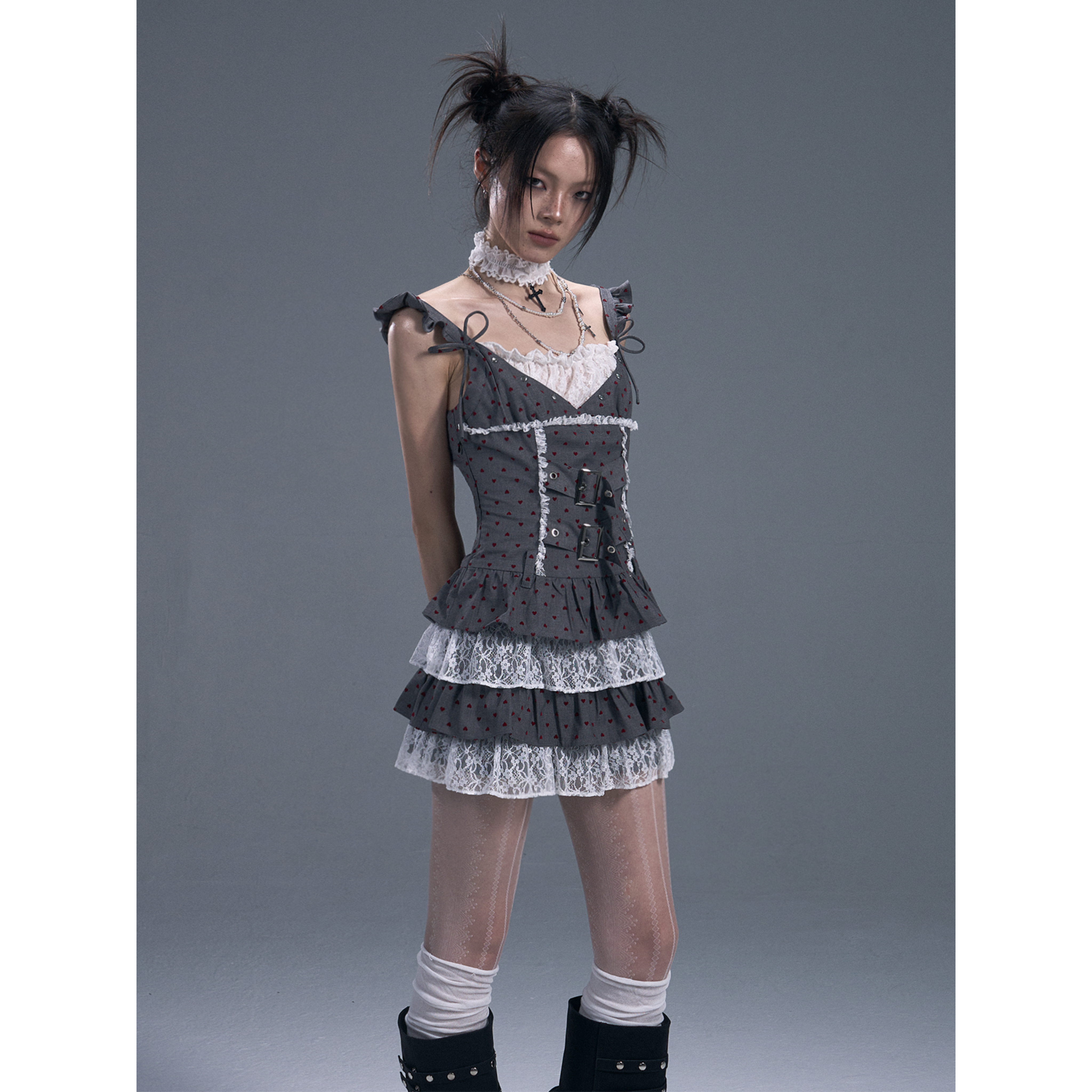 Layered Lace Babydoll Dress
