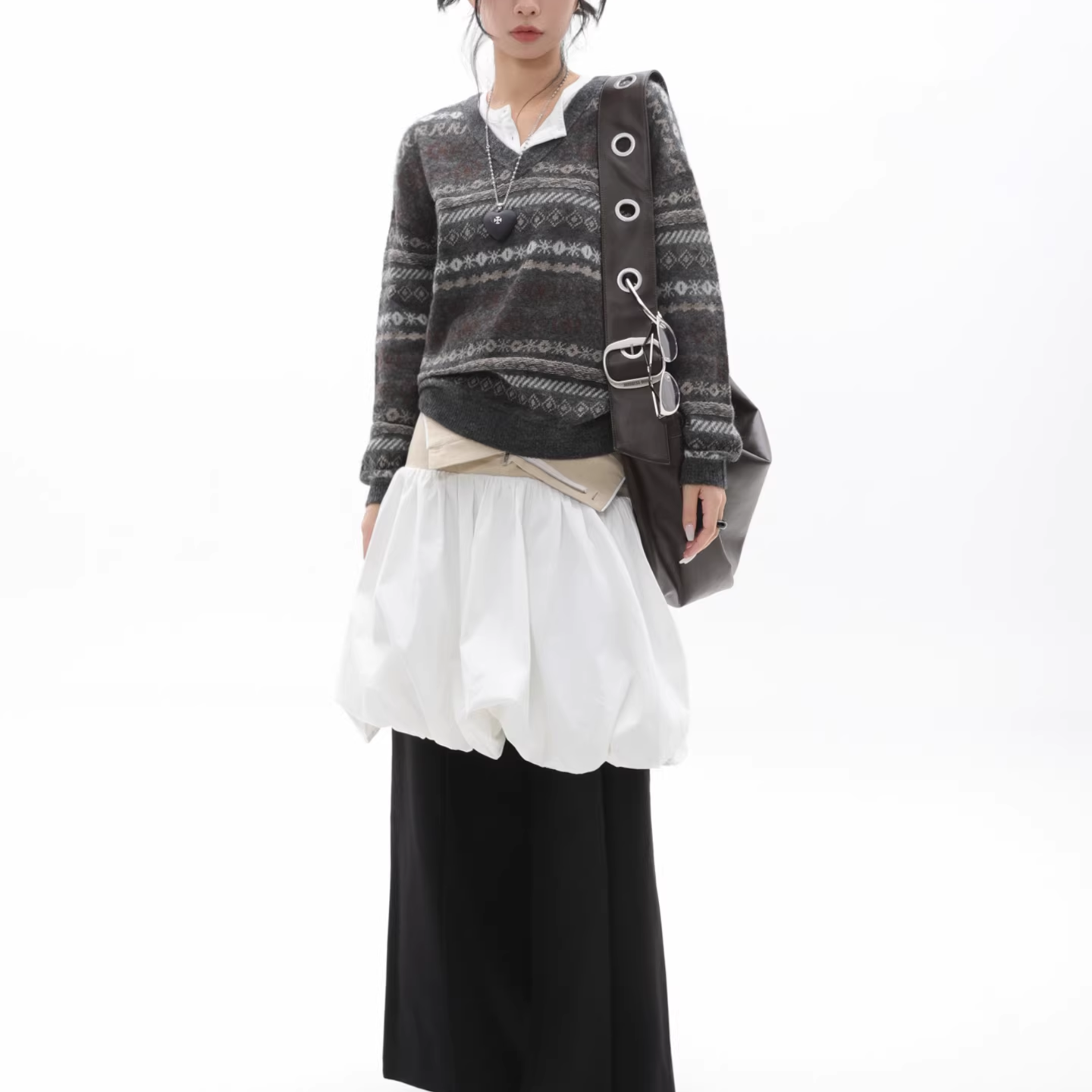 RIVET LOOP SHOULDER BAG