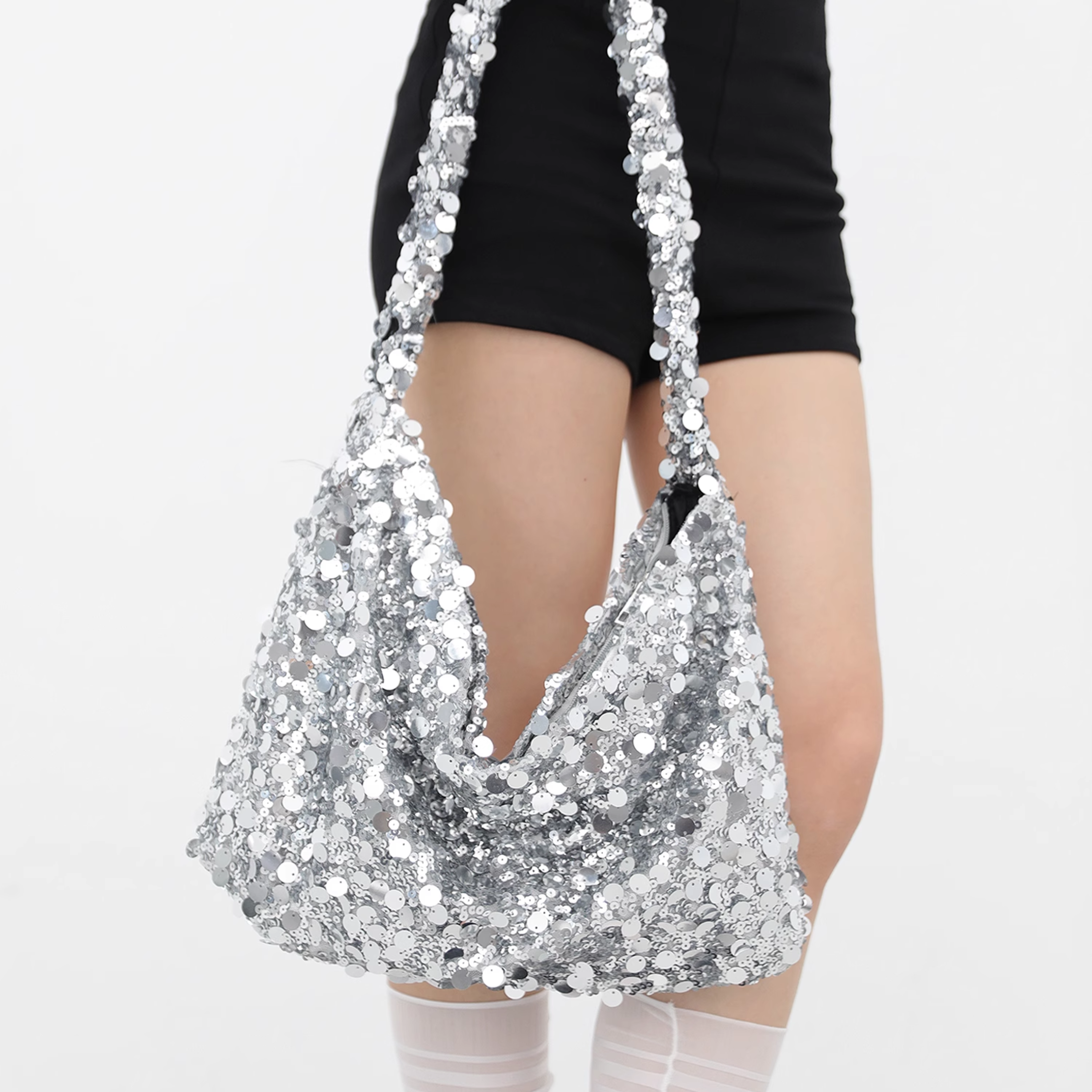 SEQUINS SHOULDER BAG
