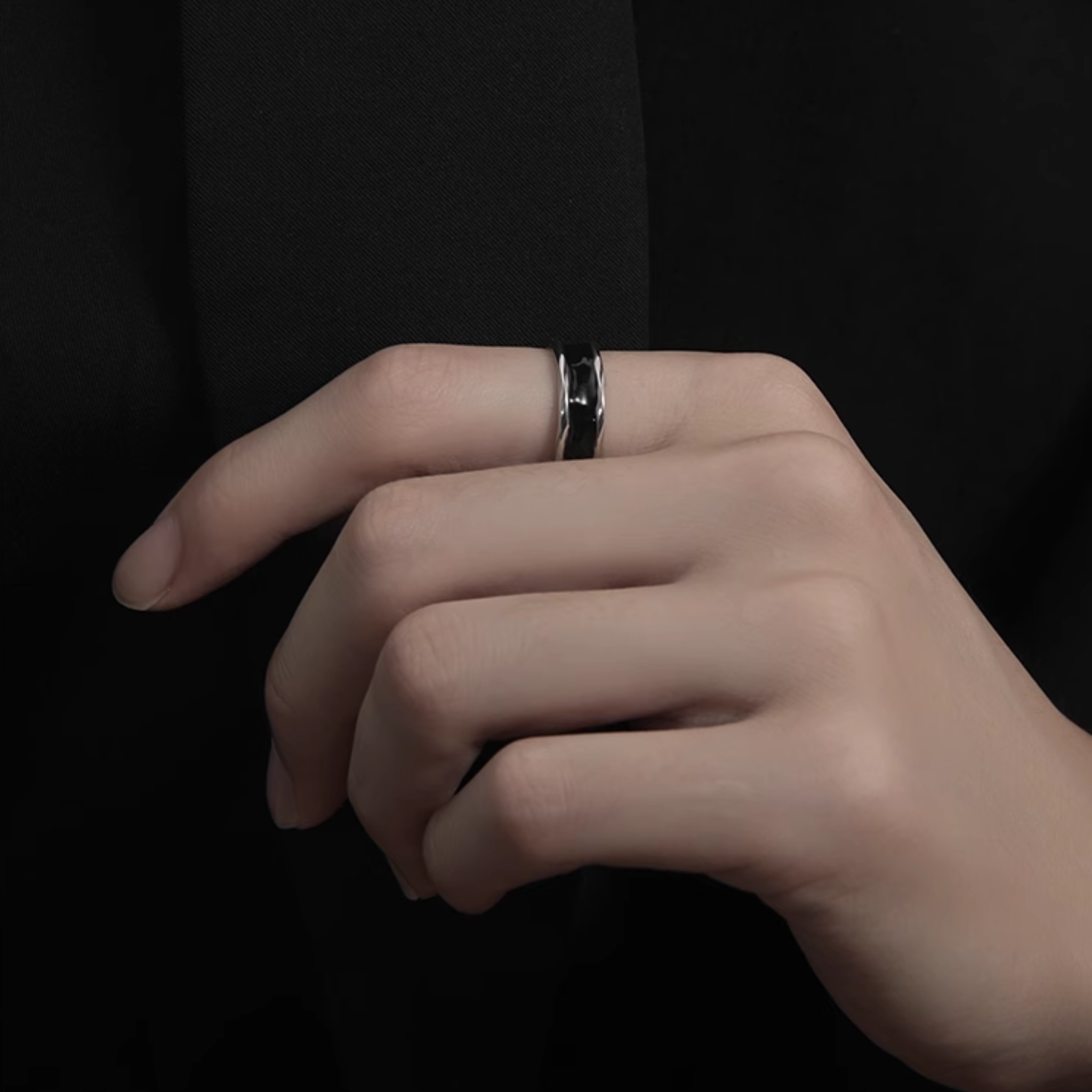 S925 GLASS RING