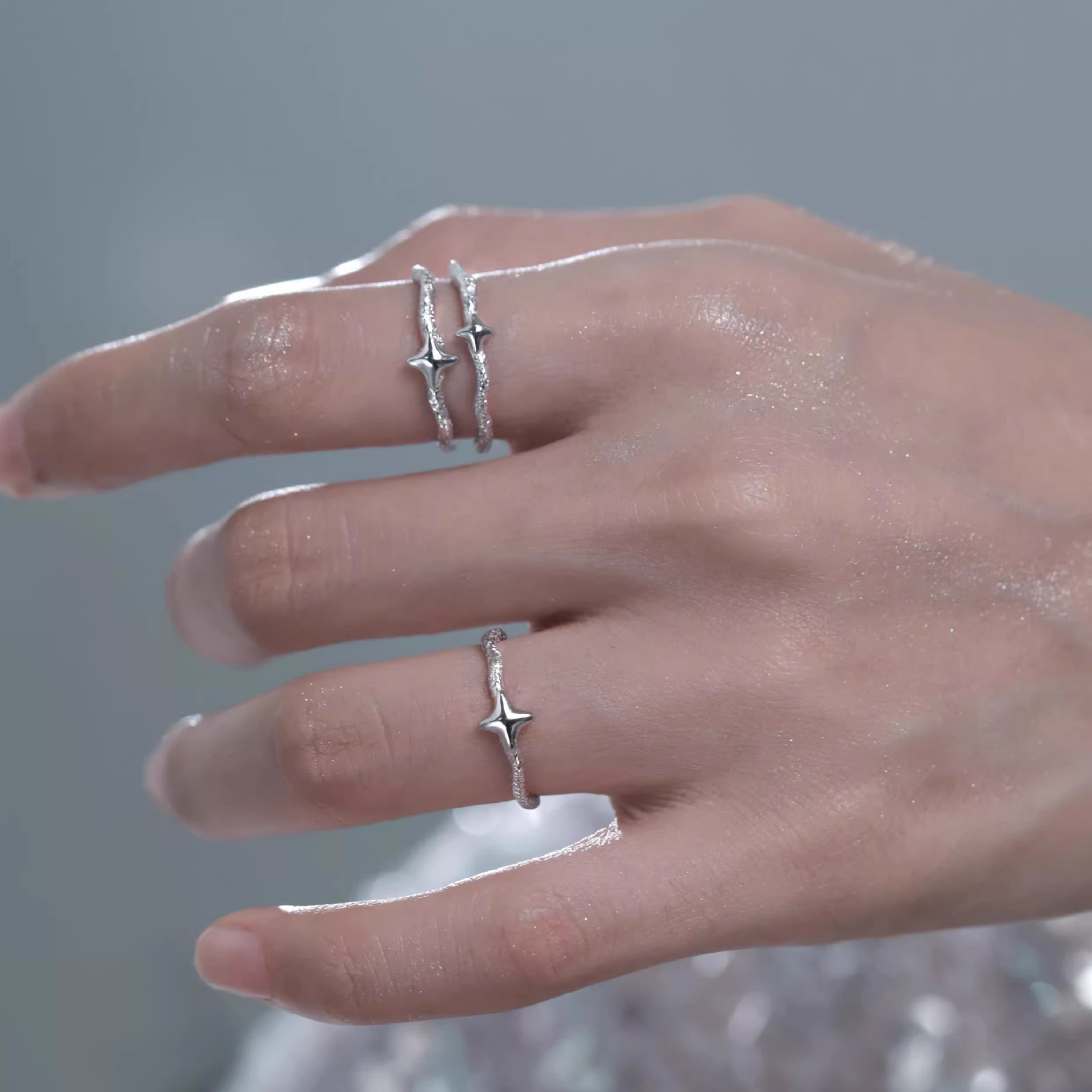 S925 AXIS RING SET