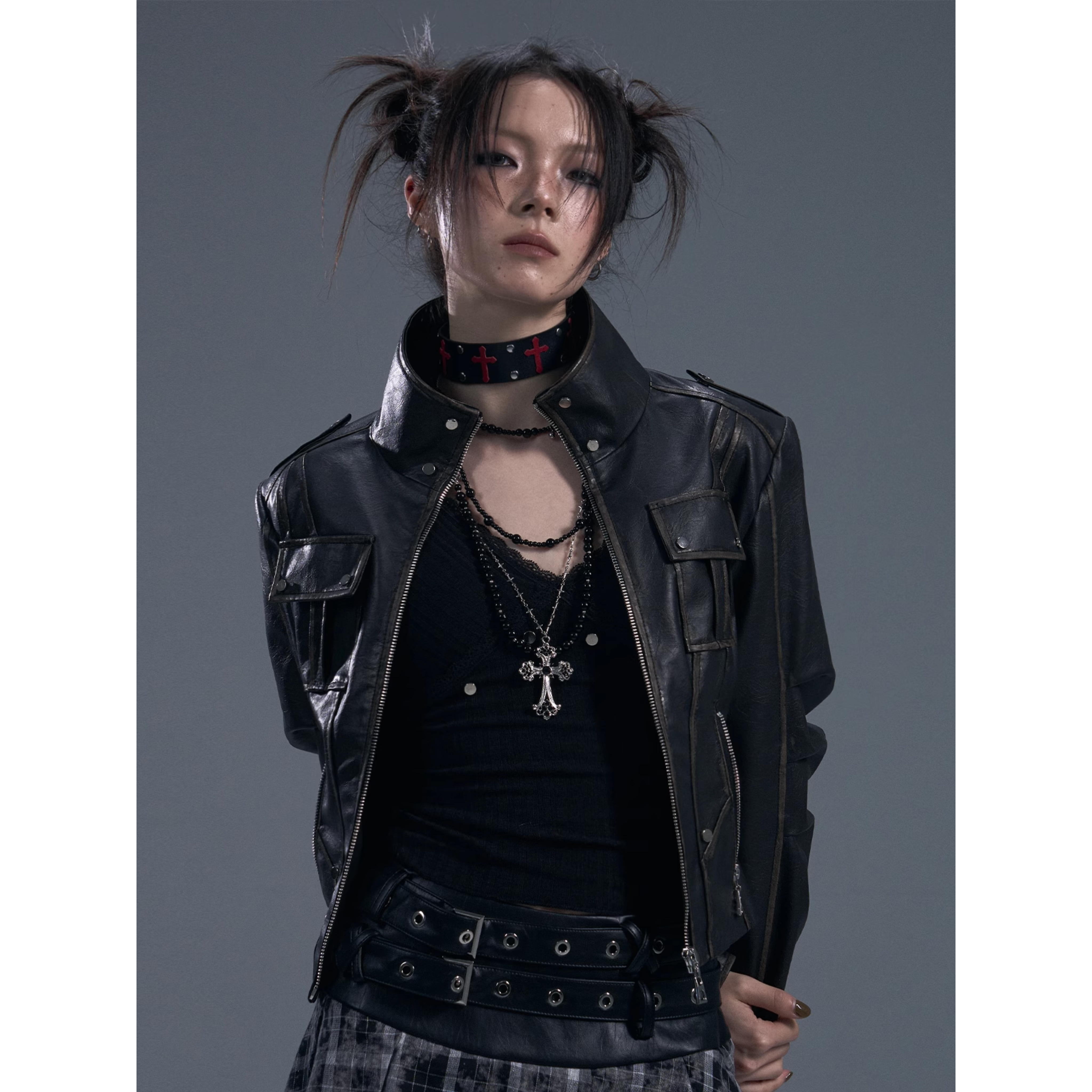 Punk Revival Leather Jacket