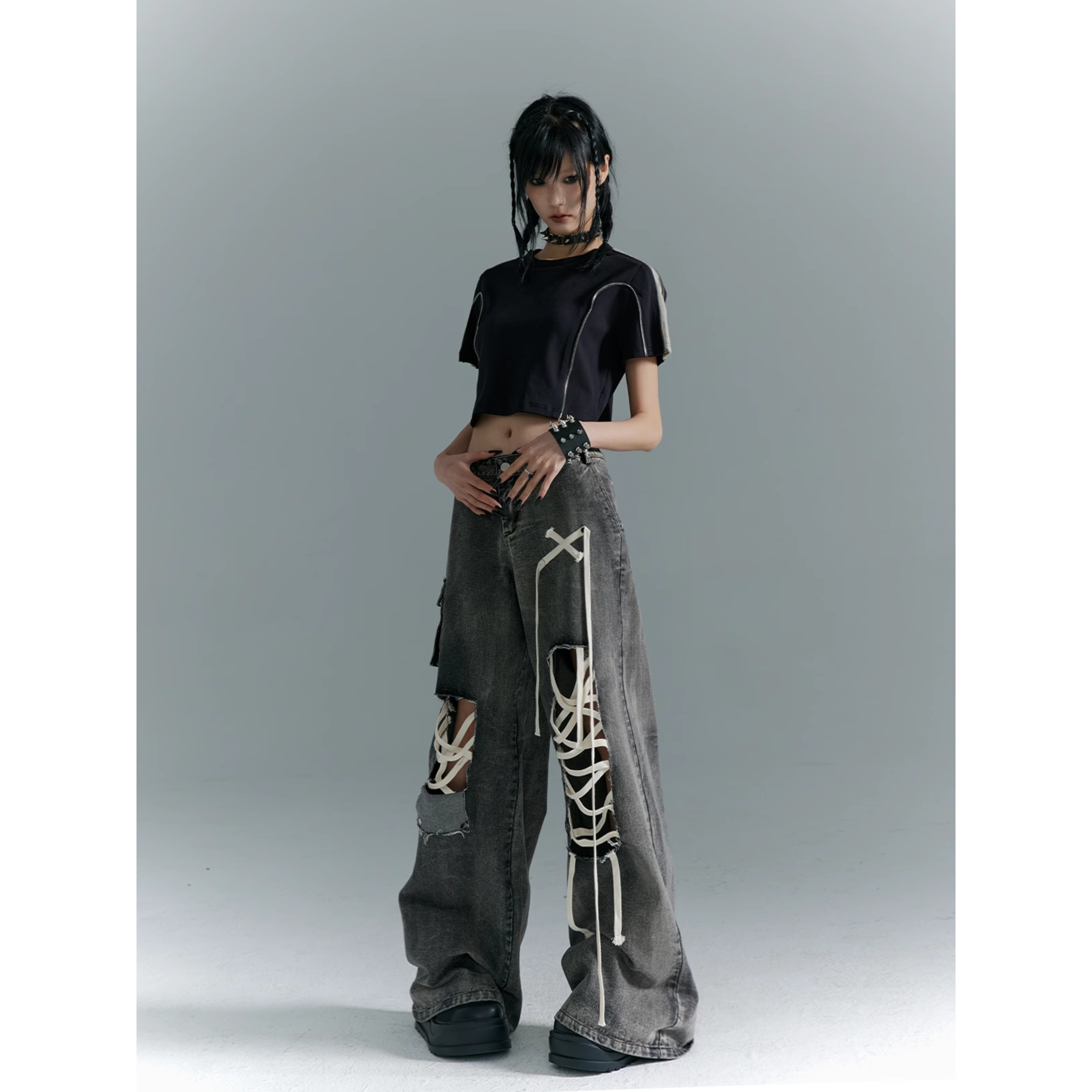 Anarchy Lace Slash Pants