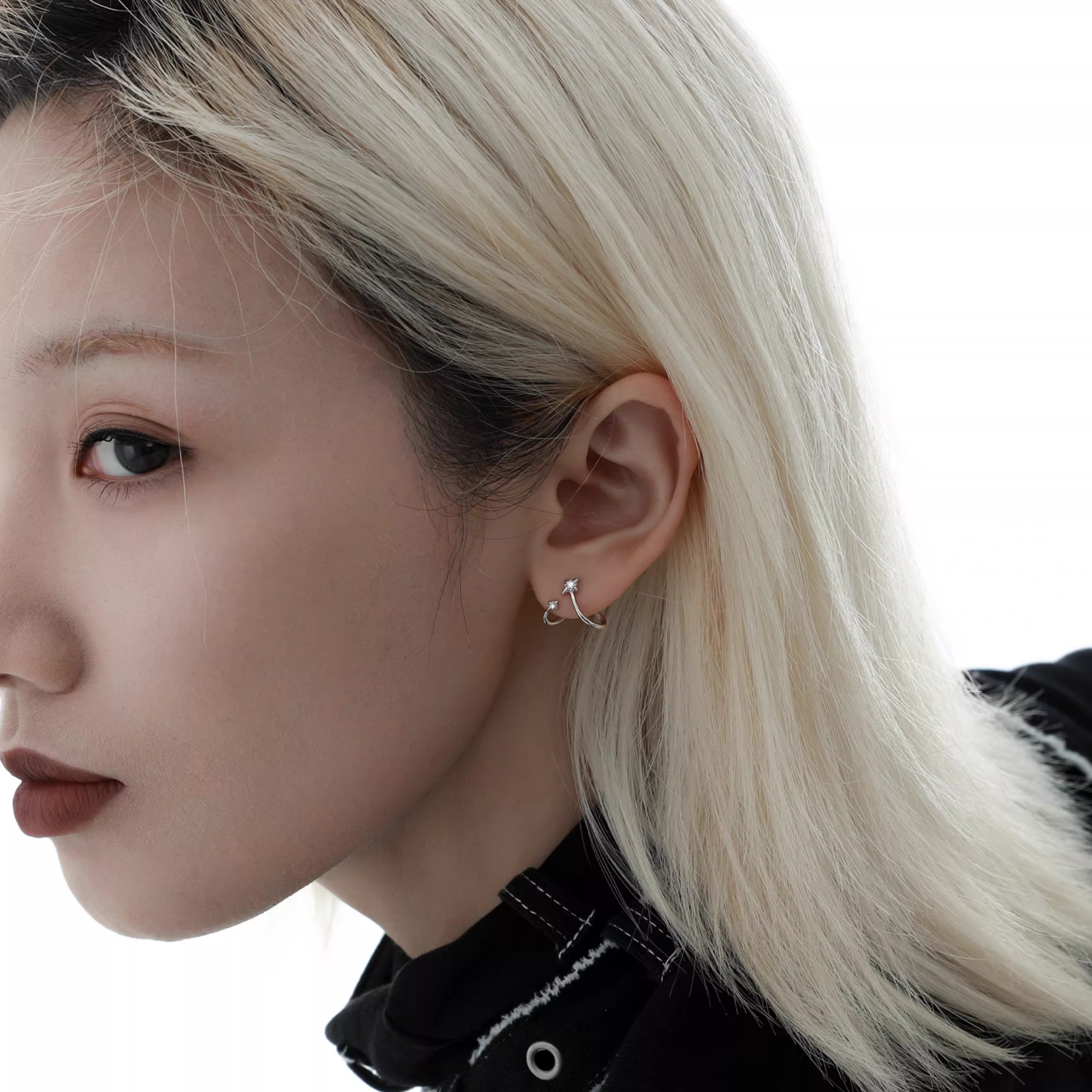 S925 ARC LINE PIERCE