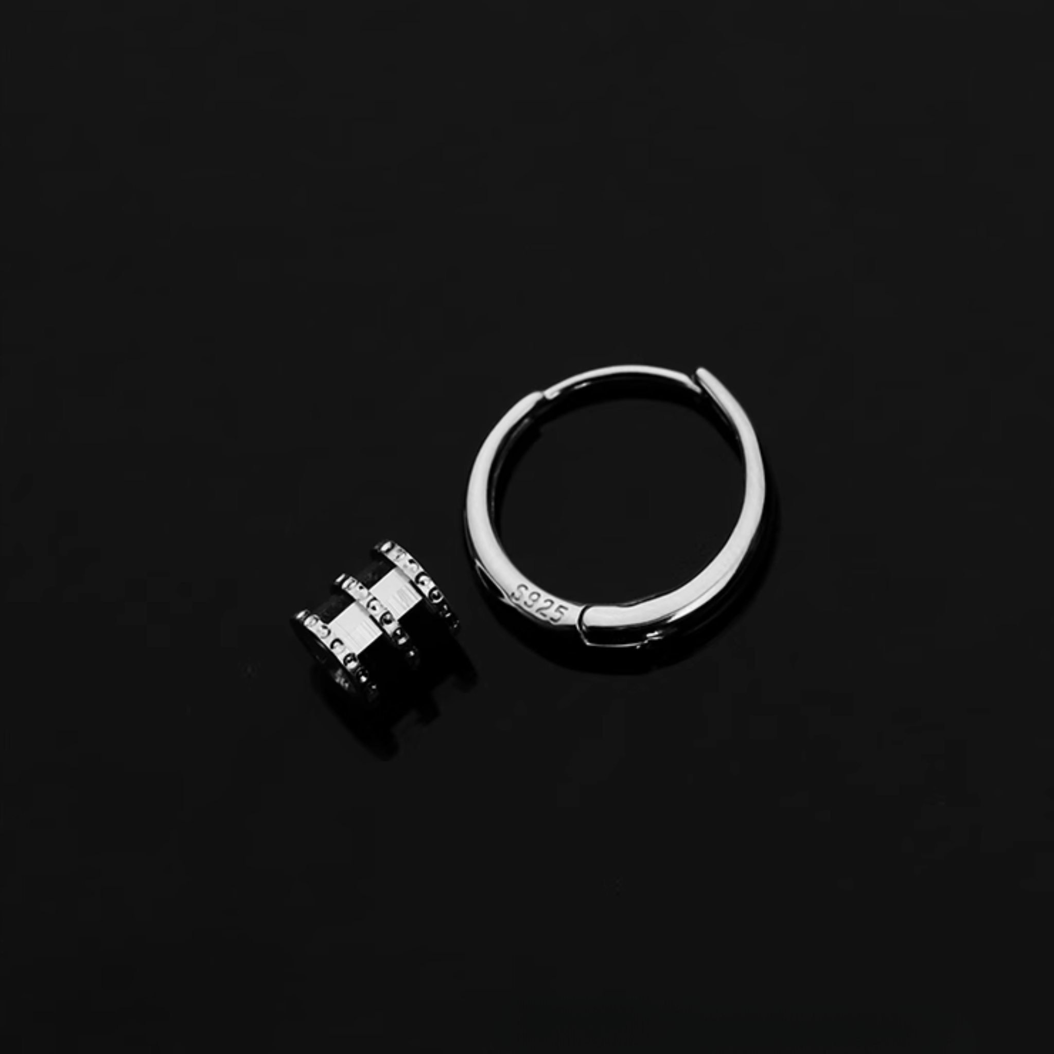 S925 HOOP LOCK PIERCE
