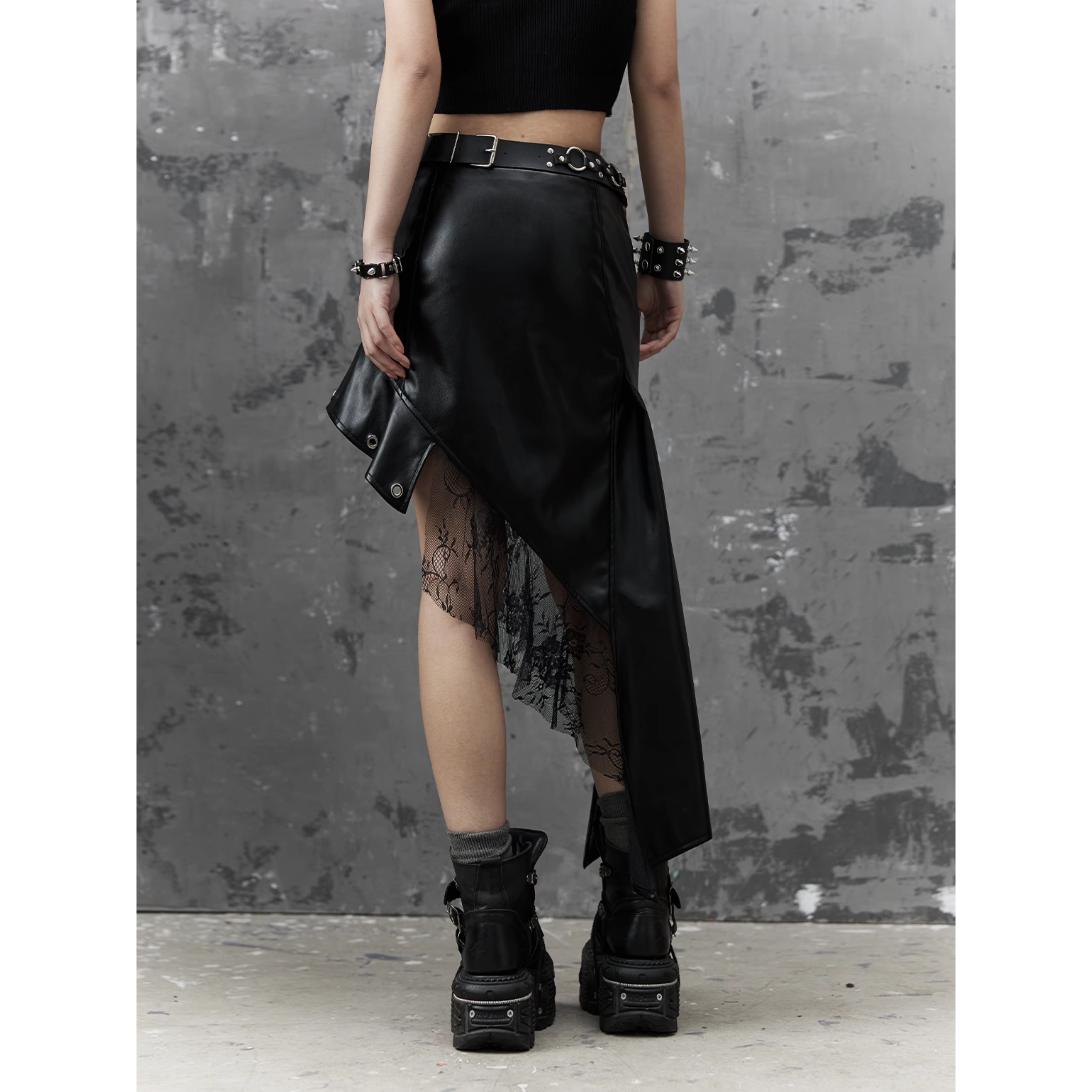 Deadlock Lace Layered Skirt