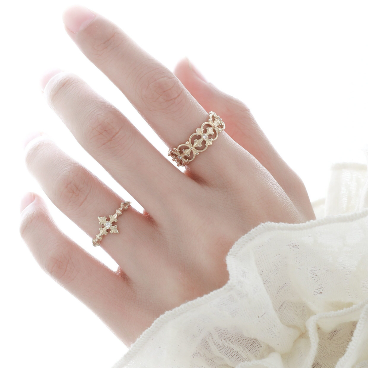 S925 ROYAL SIGNET CROSS RING