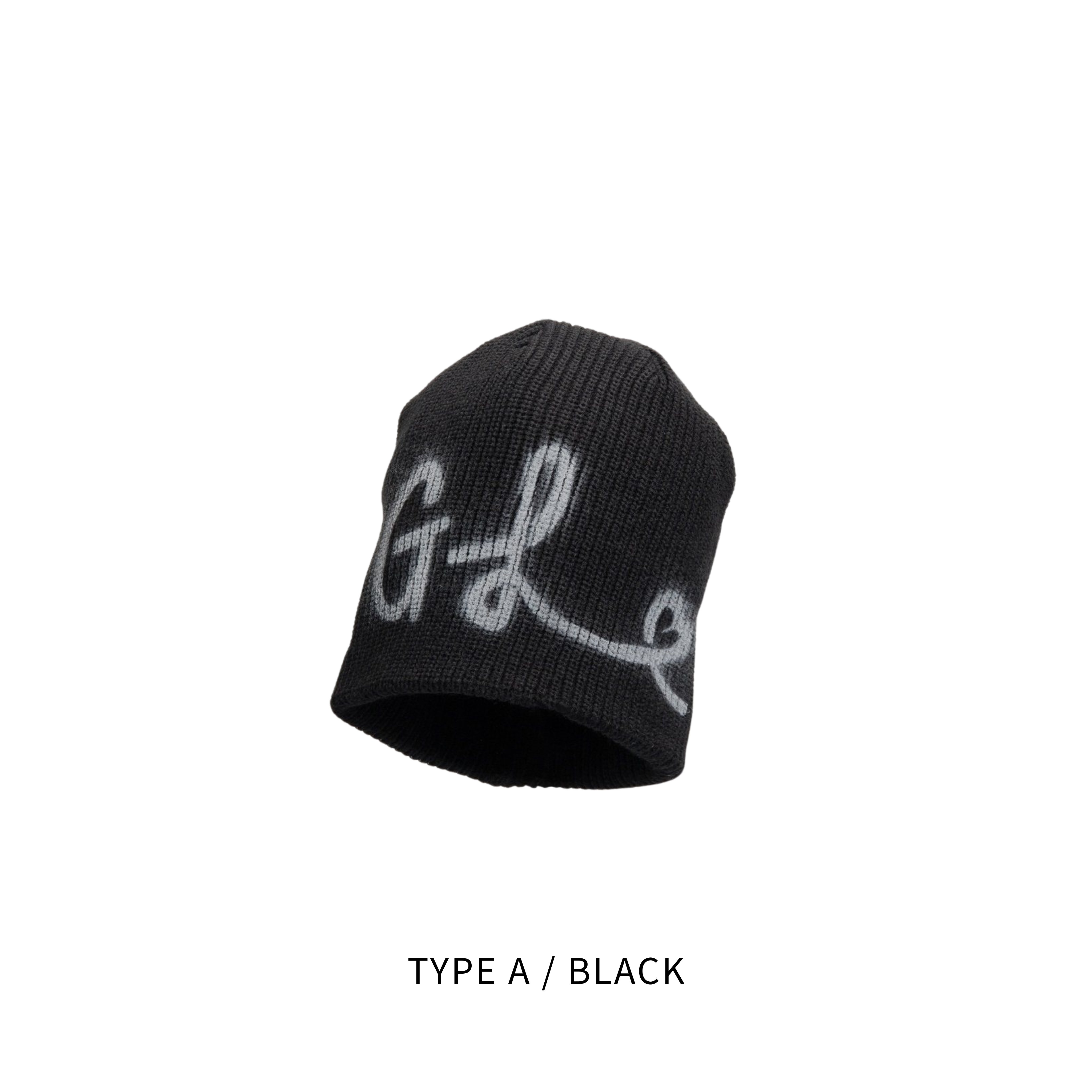 SCRIPT KNIT BEANIE
