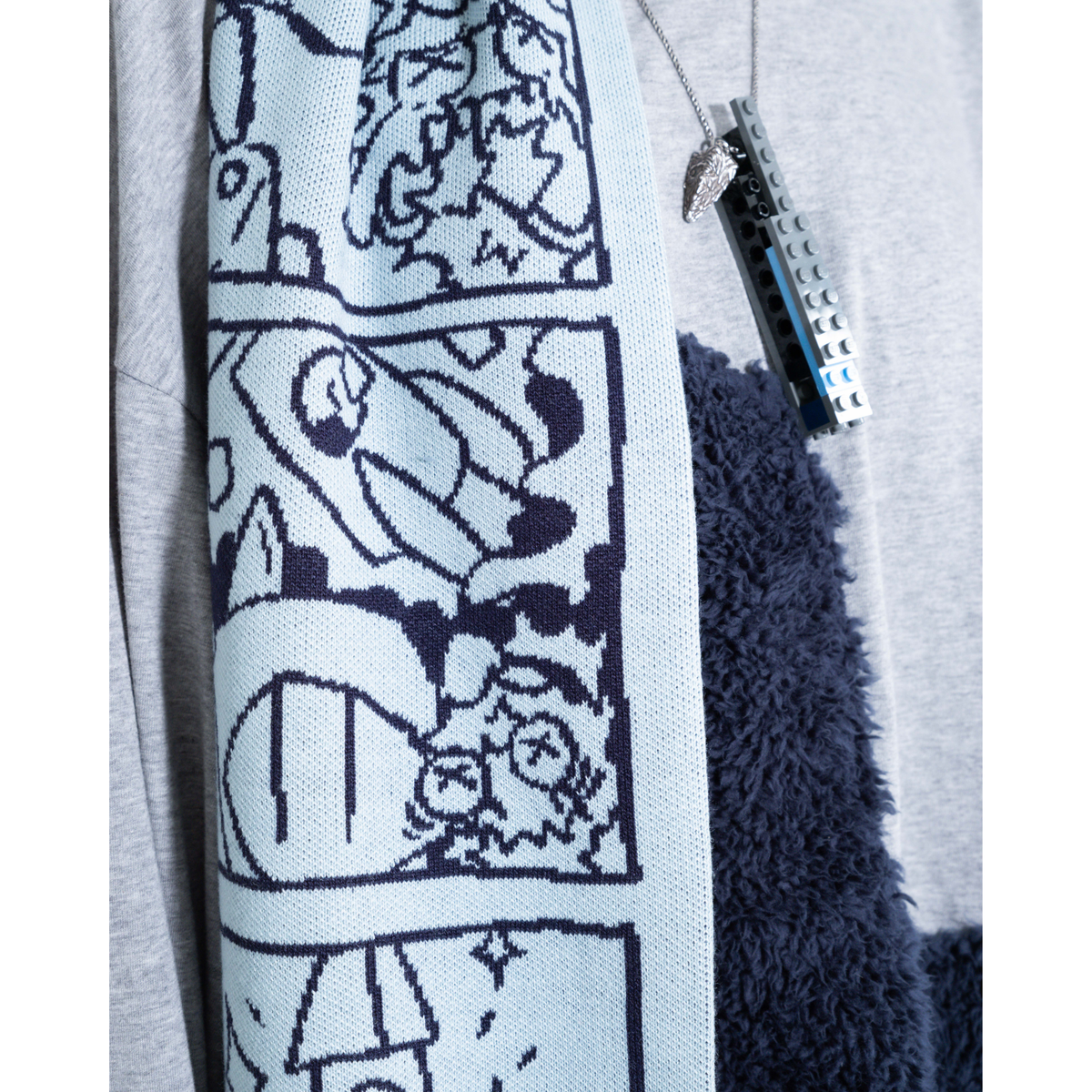 8-Panel Comic Scarf