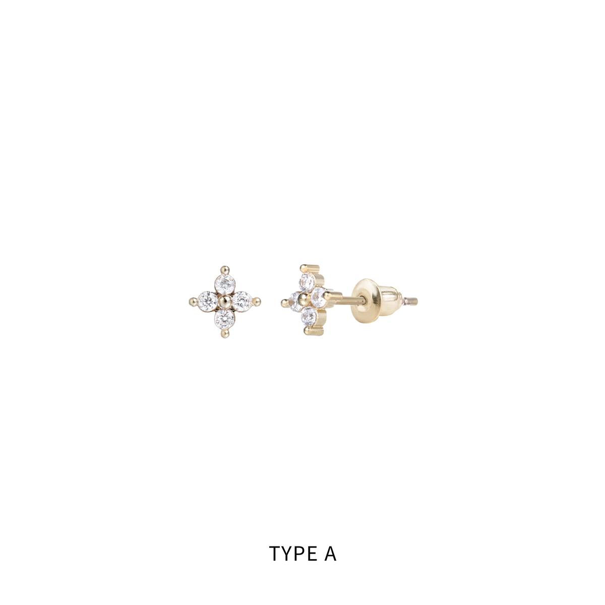 S925 ROYAL SIGNET TINY DROP PIERCE