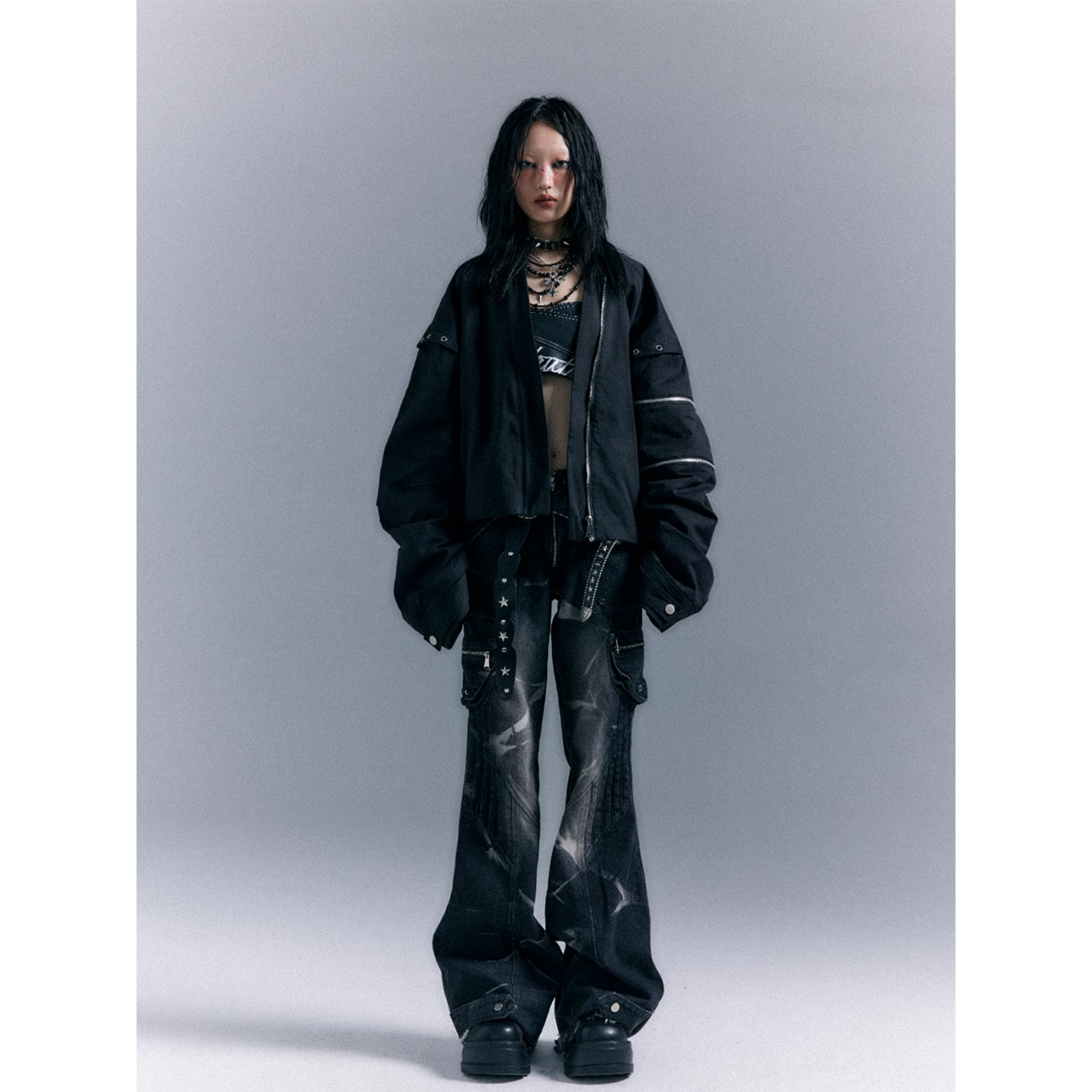 Cyber Eclipse Denim Pants