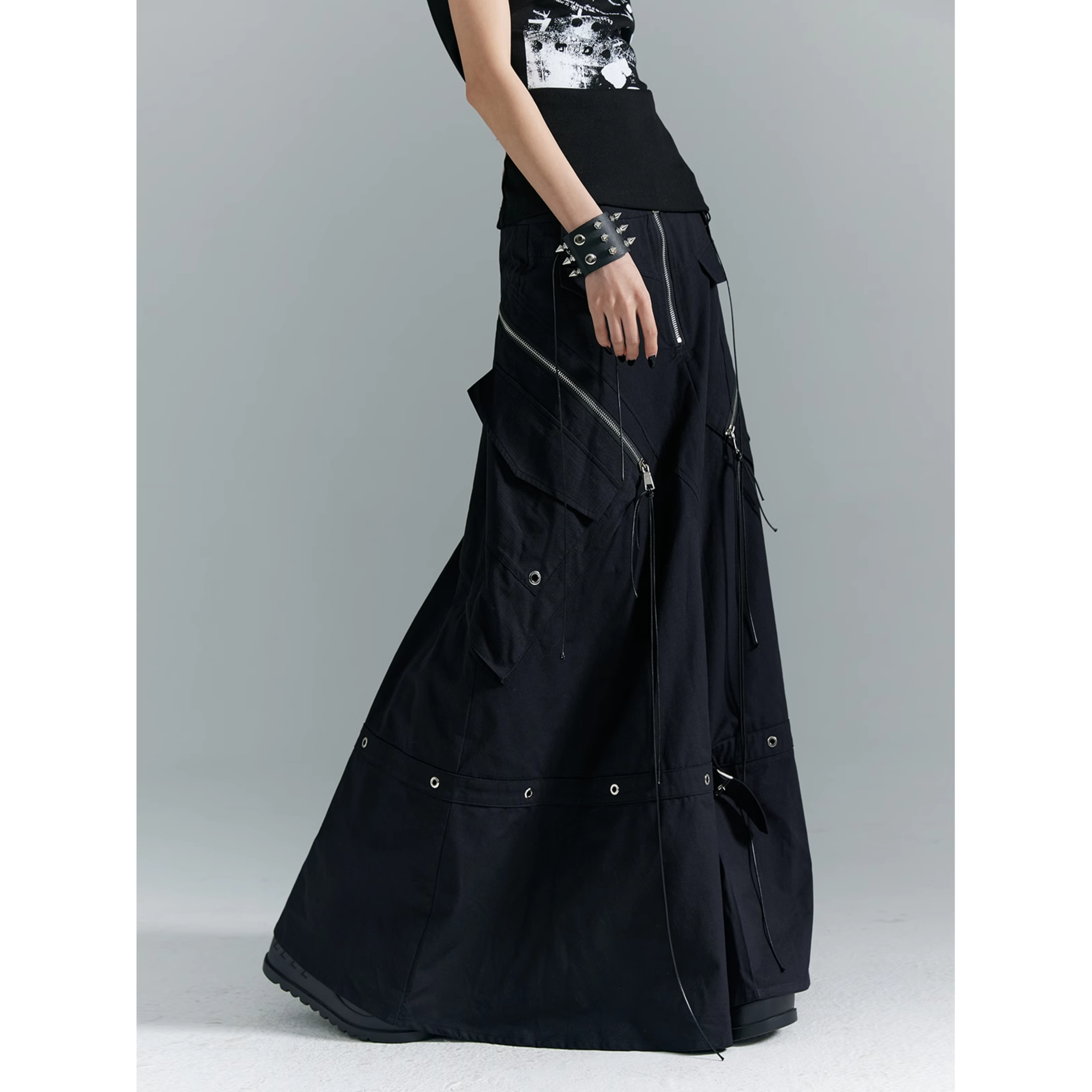 Blackout Utility Maxi Skirt