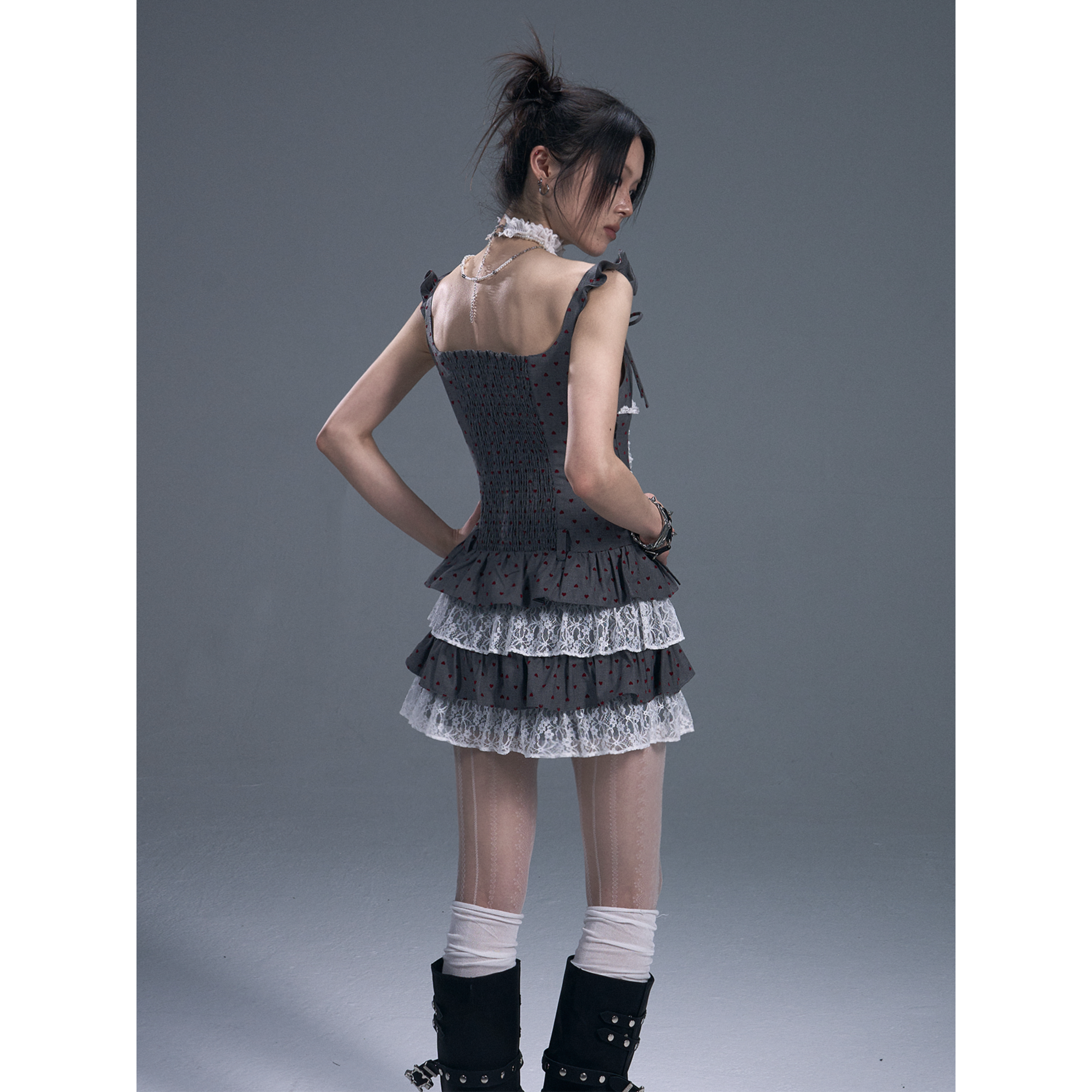 Layered Lace Babydoll Dress
