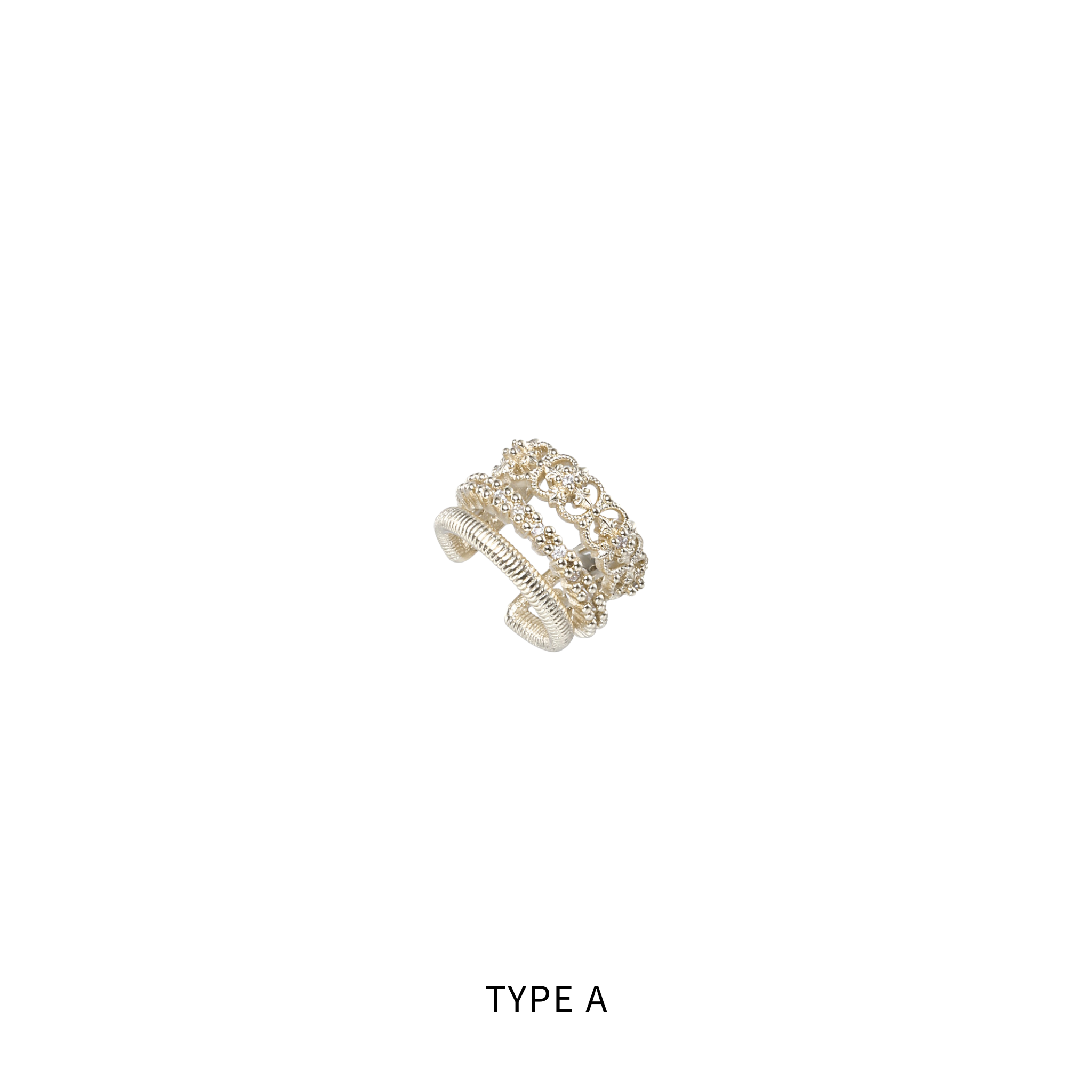 S925 ROYAL SIGNET EAR CUFF