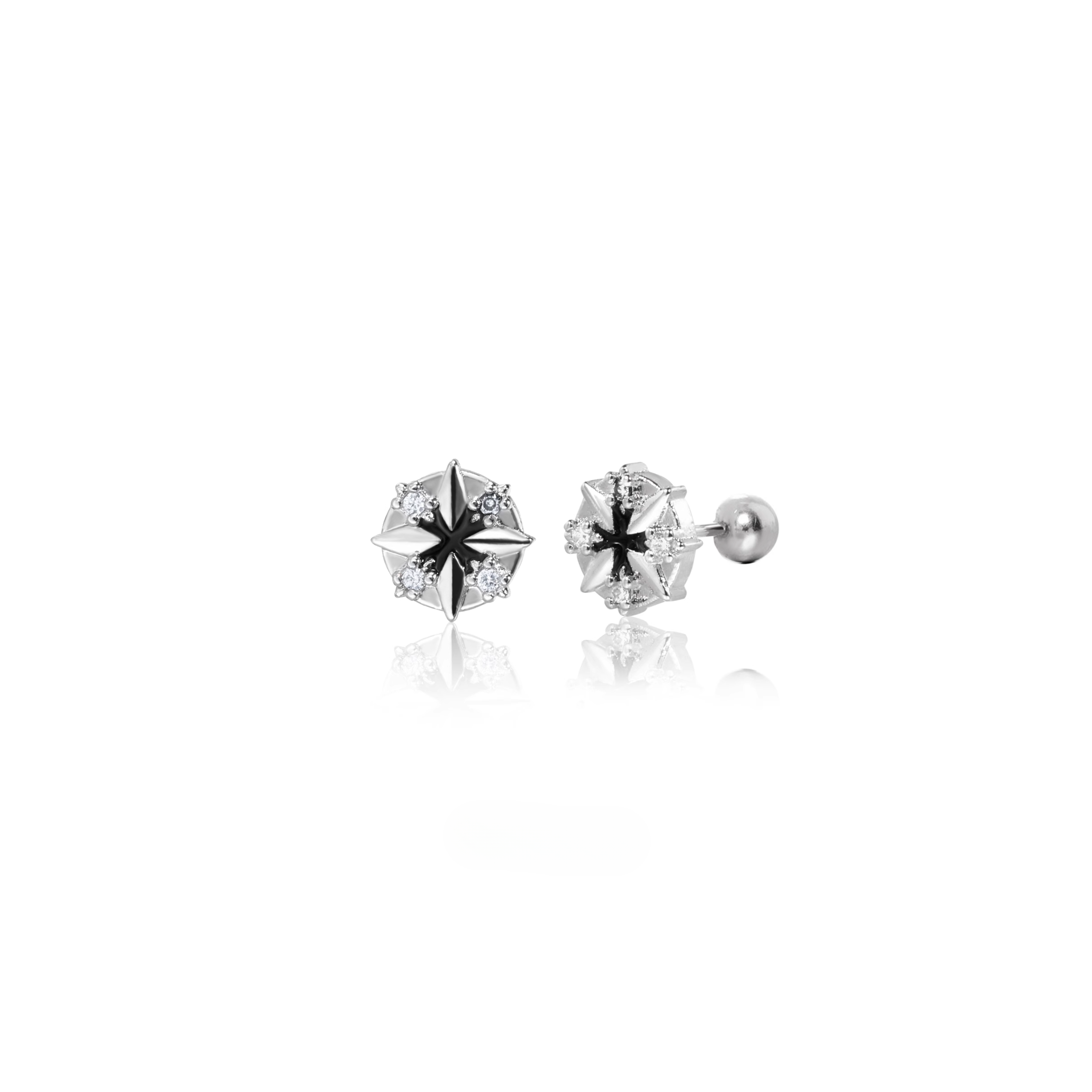 PRISM CROSS STUD PIERCE