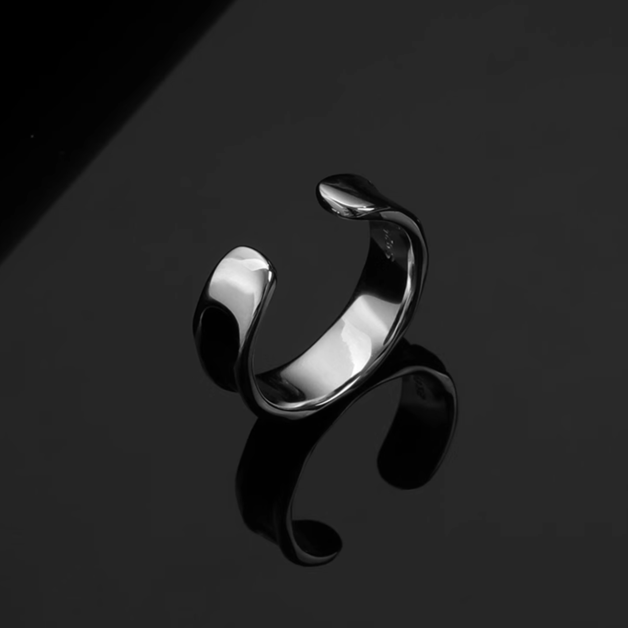S925 GLASS RING