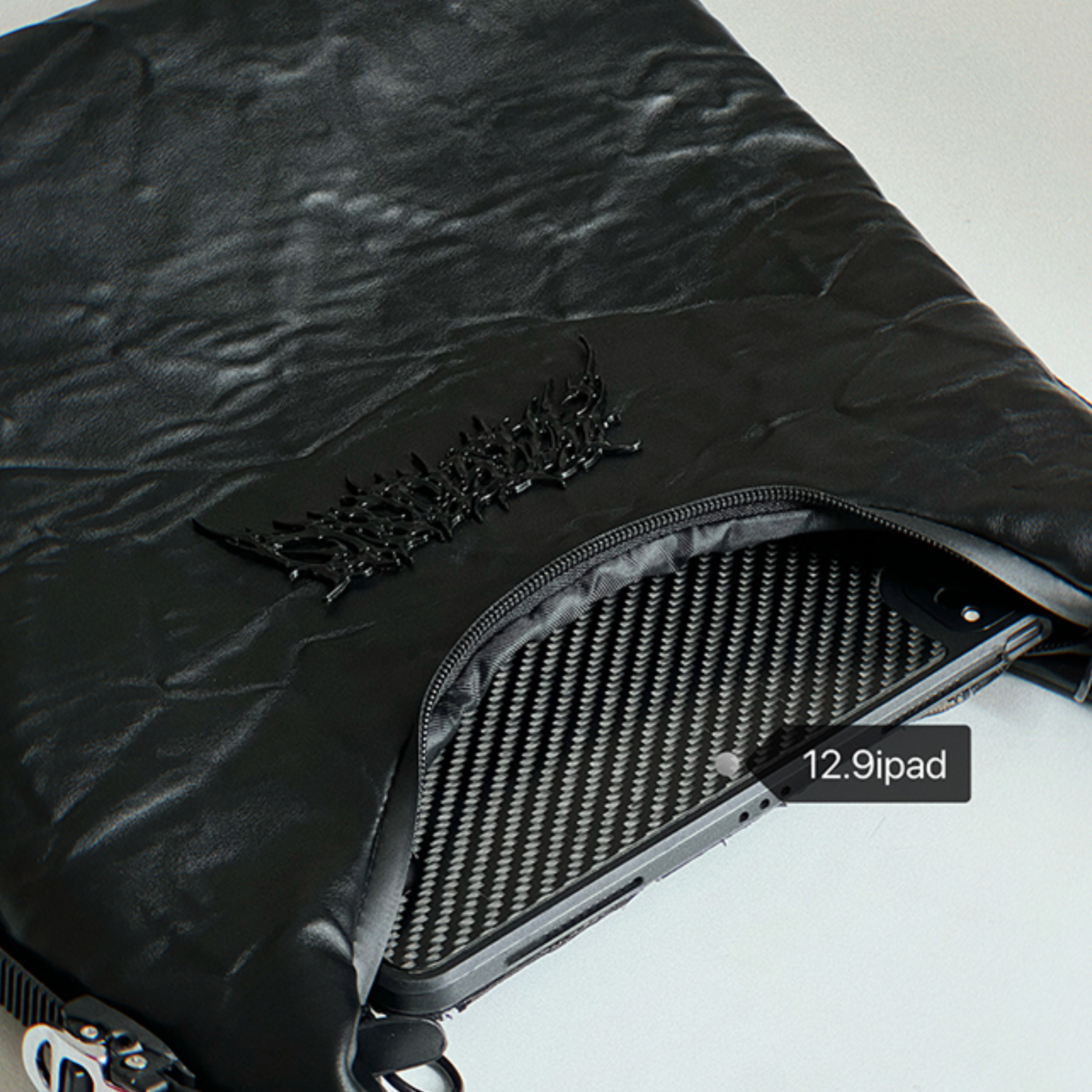 Y2K METALLIC BIG SHOULDER BAG