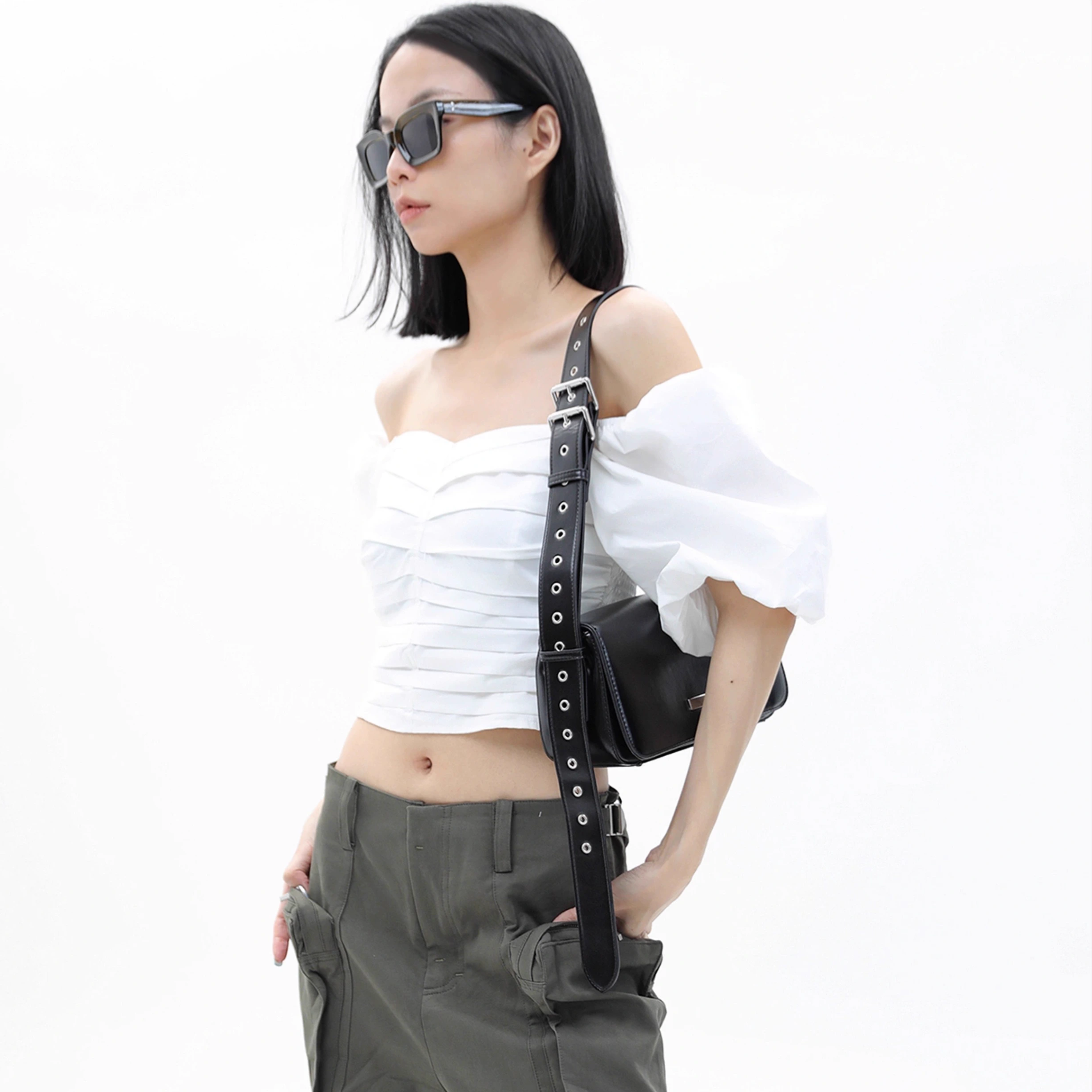 Y2K BELT SQUARE BAG