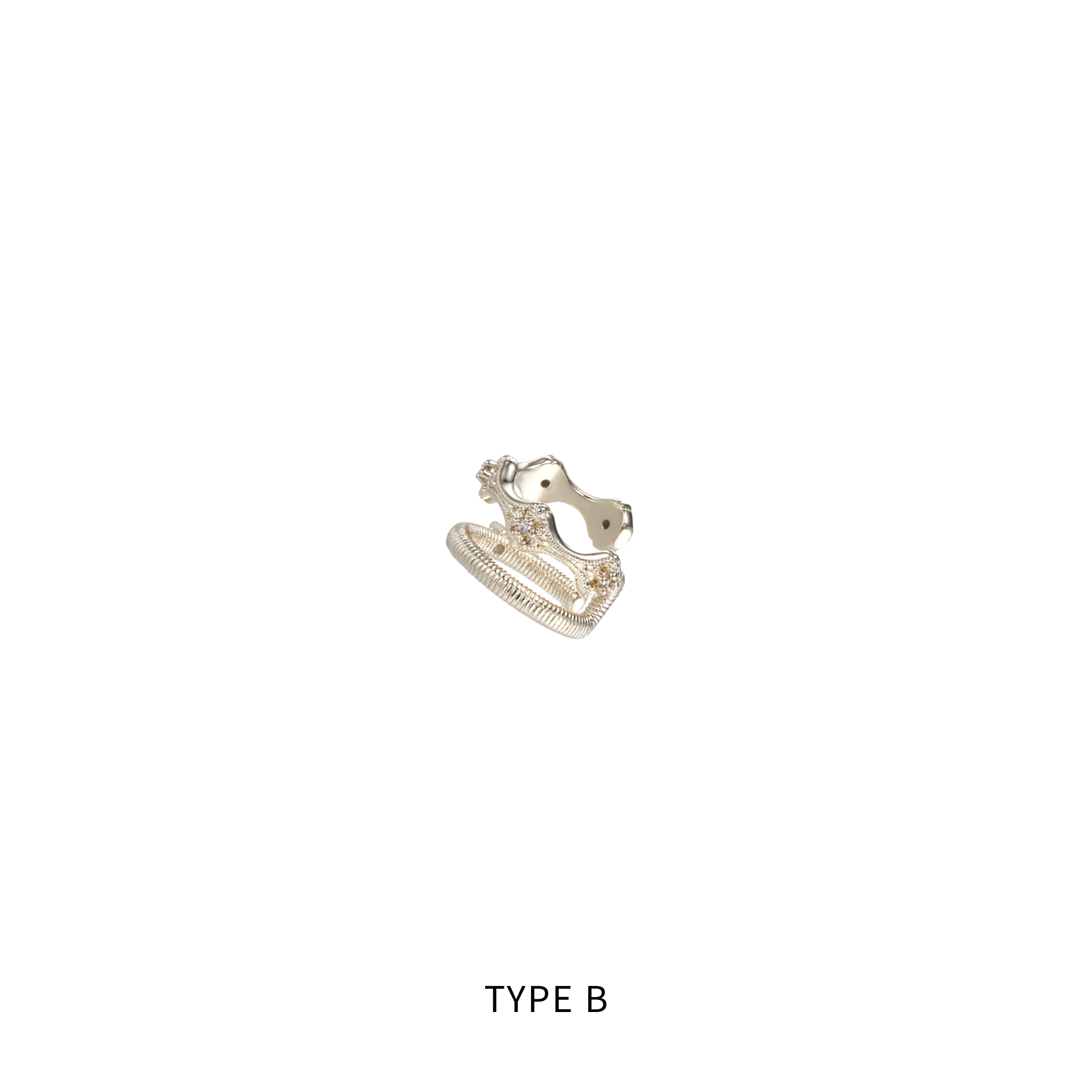 S925 ROYAL SIGNET EAR CUFF