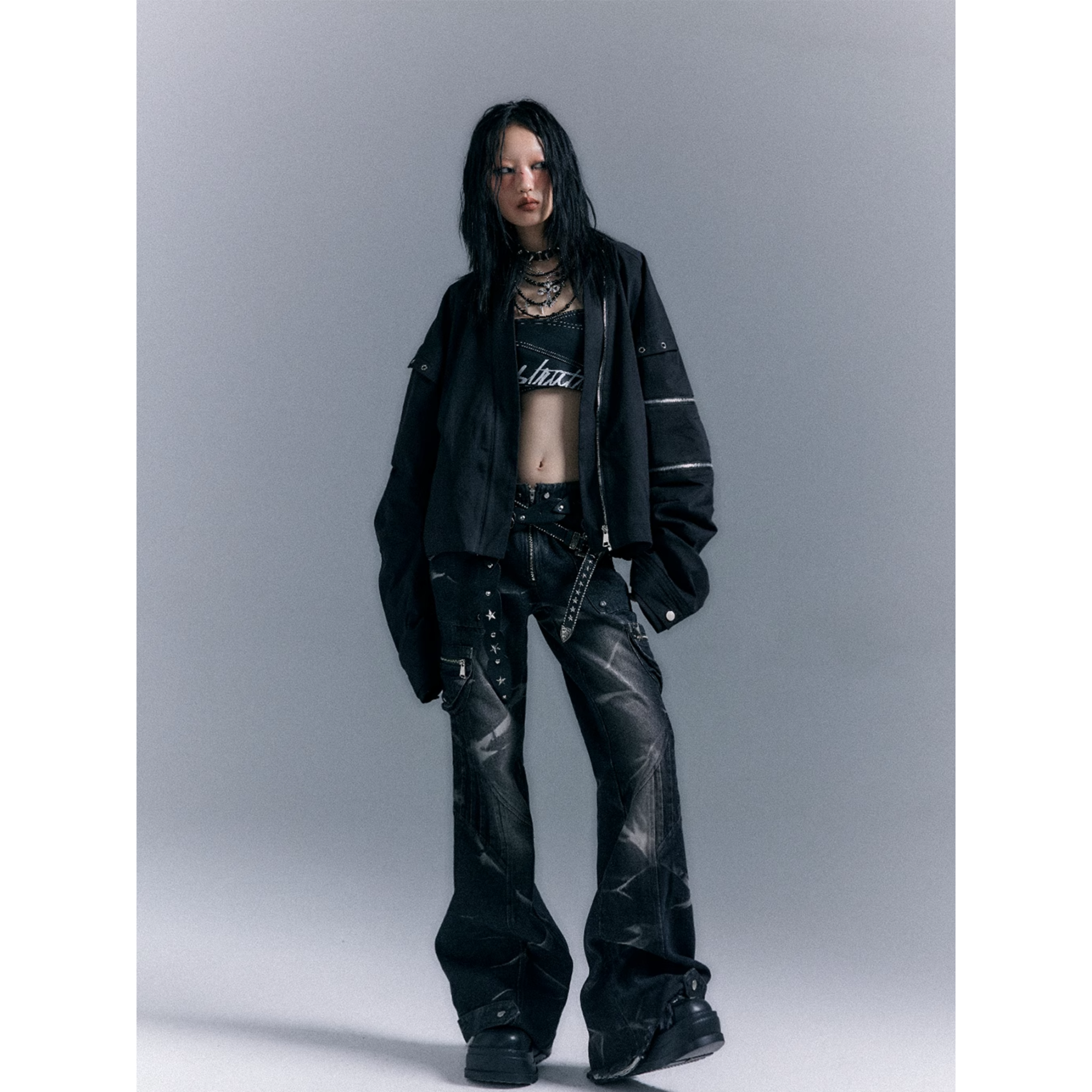 Cyber Eclipse Denim Pants