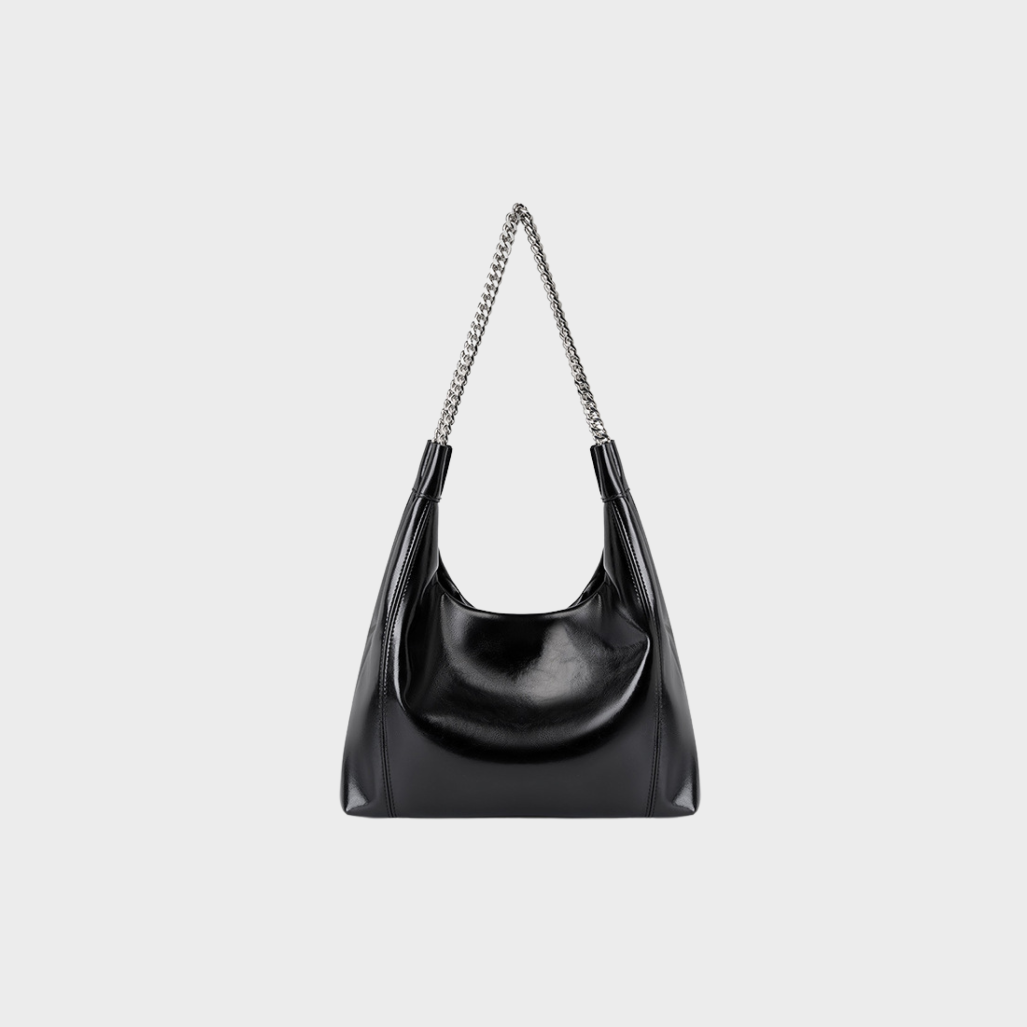 DOUBLE CHAIN SHOULDER BAG