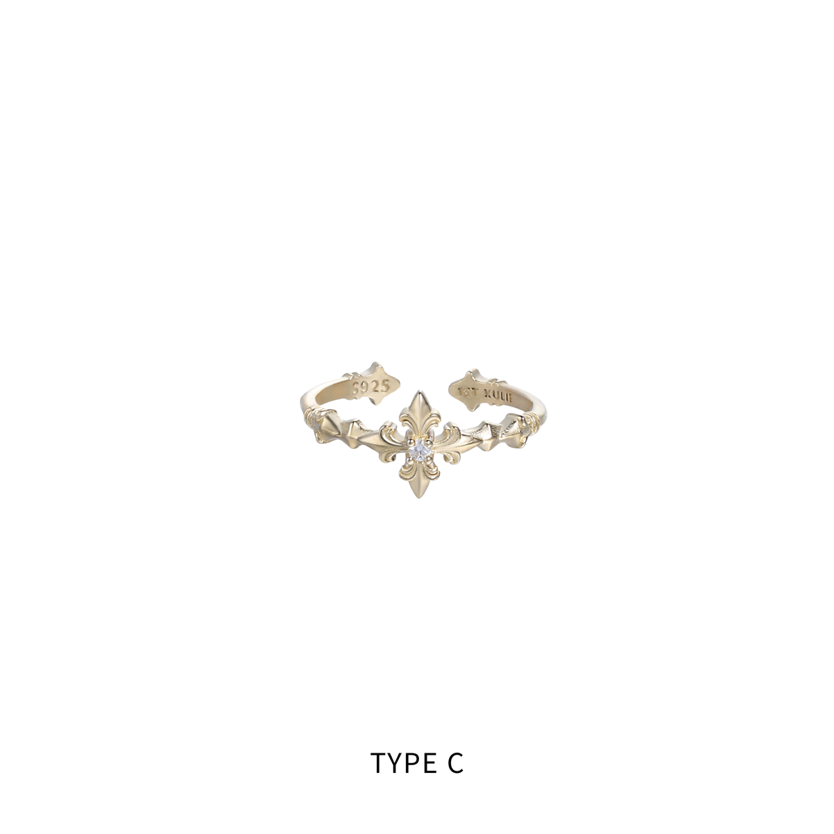 S925 ROYAL SIGNET CROSS RING